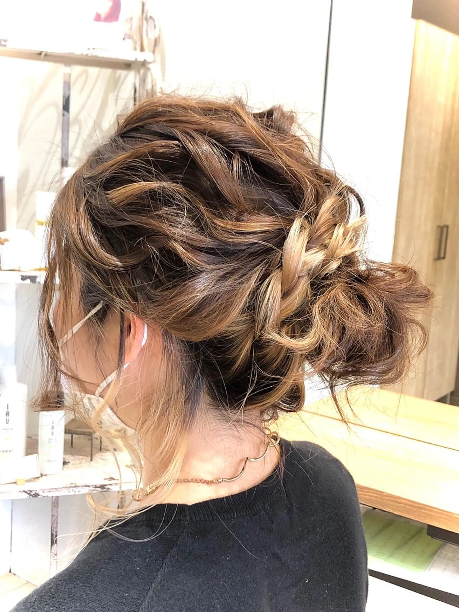 ヘアアレンジ お団子ヘア 安田 美由紀のヘアスタイル