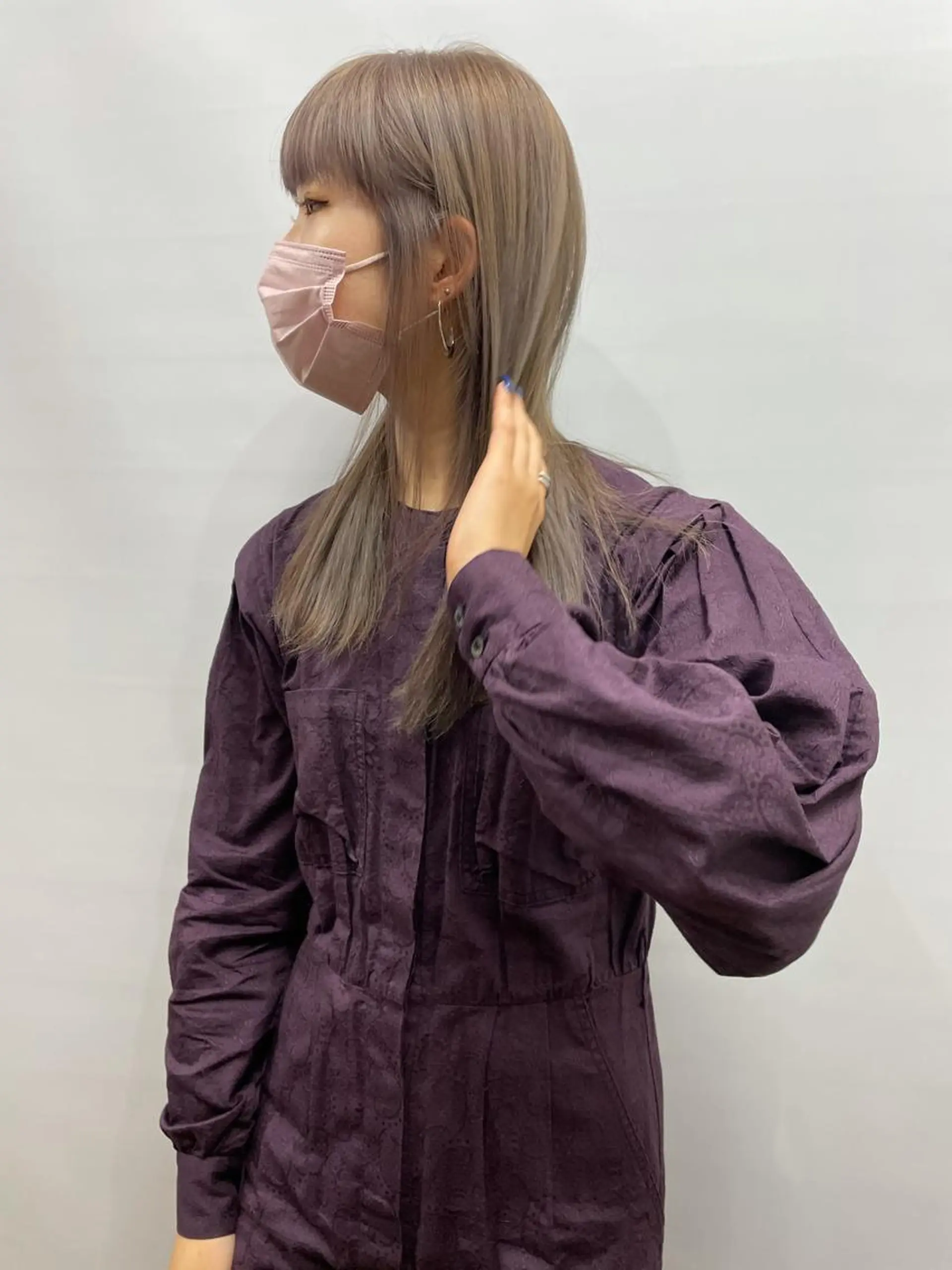 セミロング 田中 碧のヘアスタイル