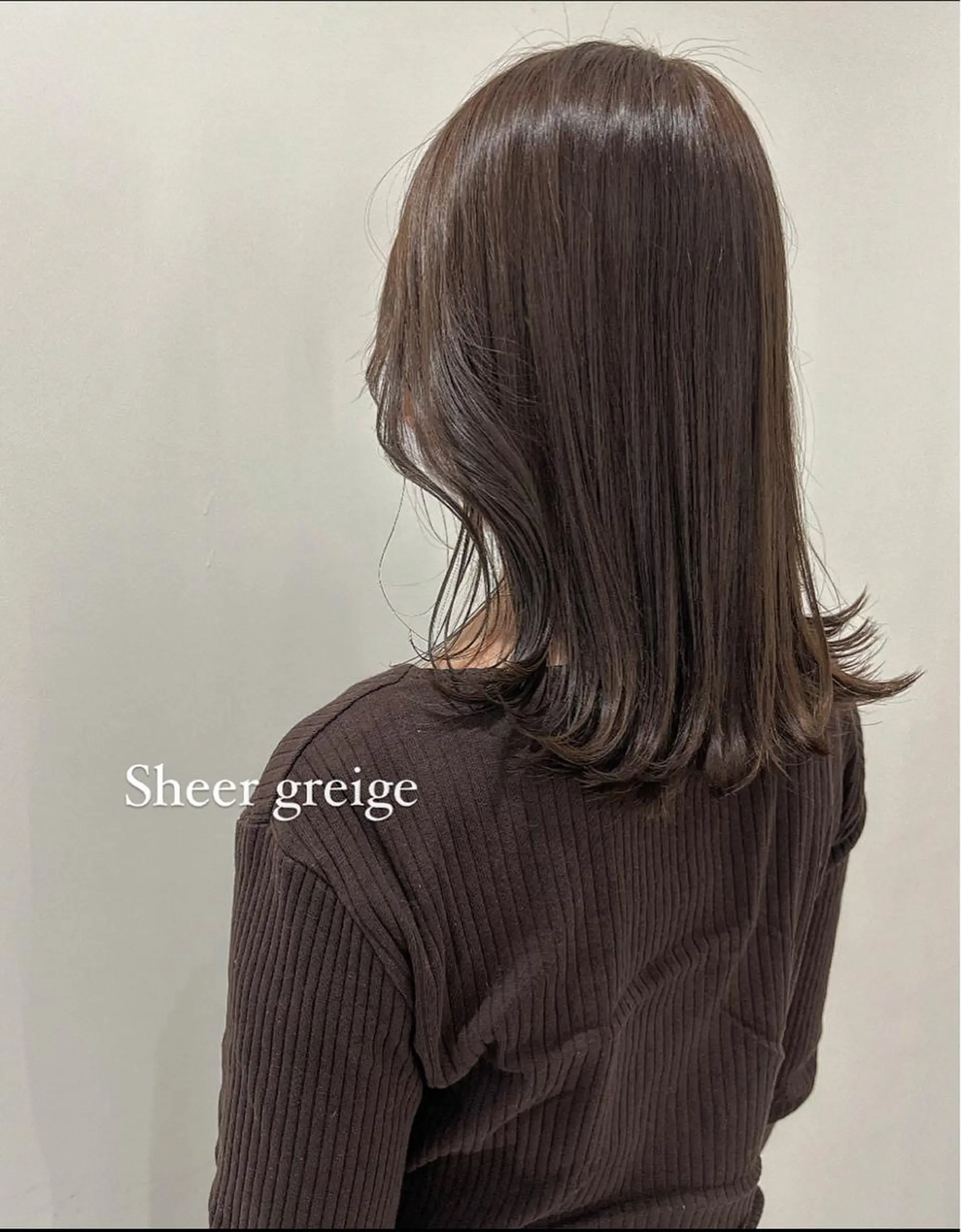 セミロング カラー ヘアカラー トリートメント murai airiのヘアスタイル