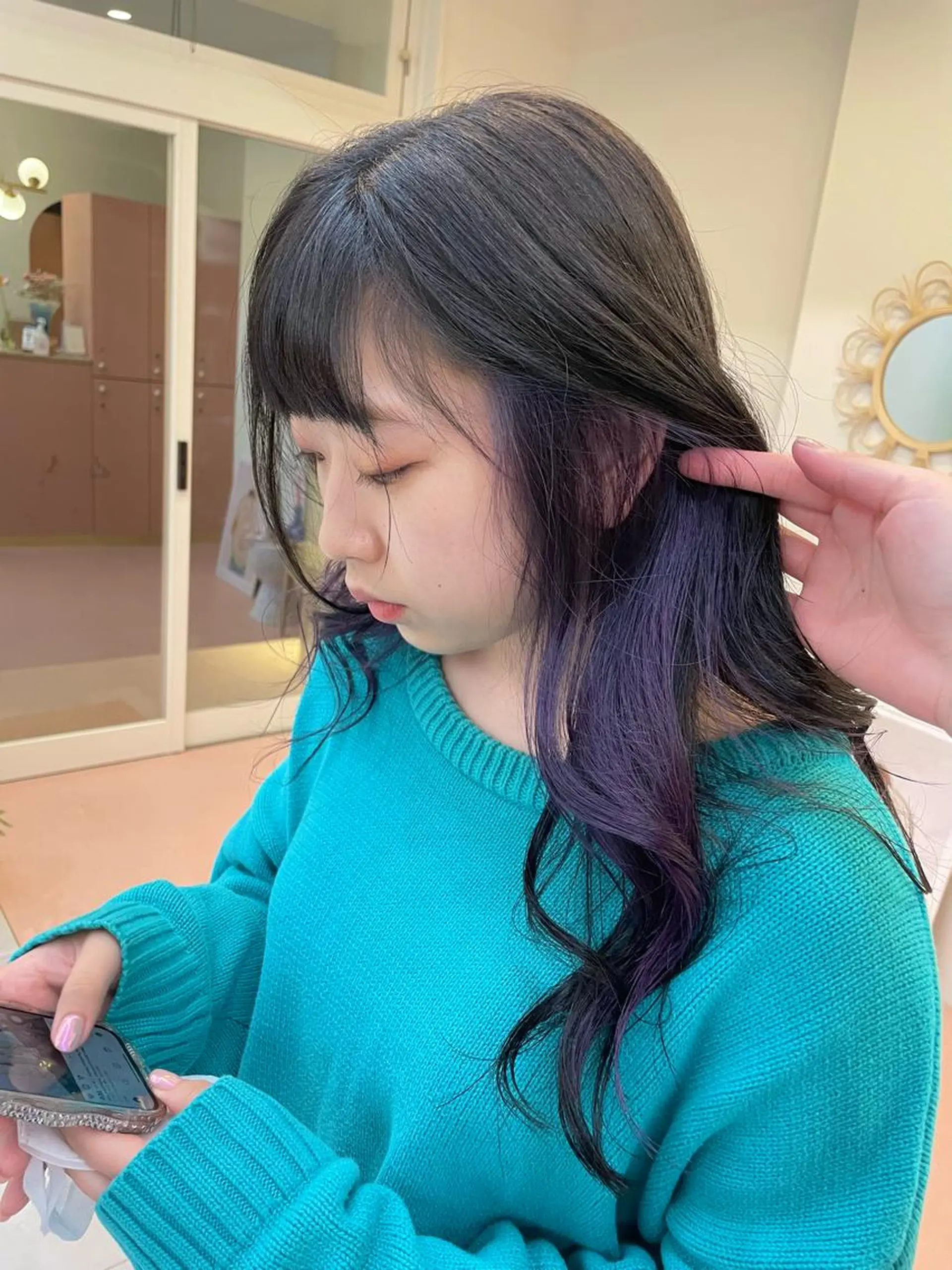 セミロング ハイトーン/レイヤー カット/harukaのヘアスタイル