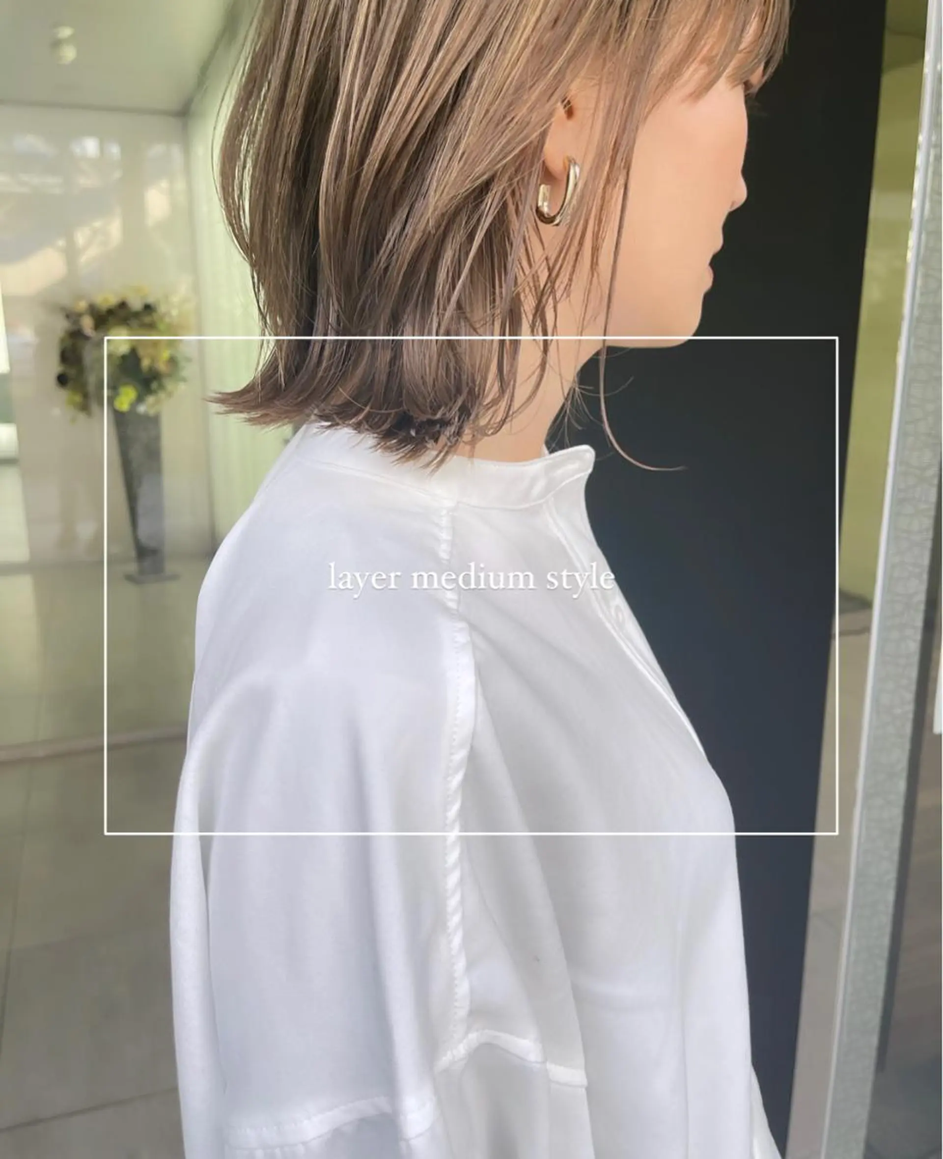 ミディアム カット ヘアカラー トリートメント モテ髪支持率NO.1 KENJIROのヘアスタイル