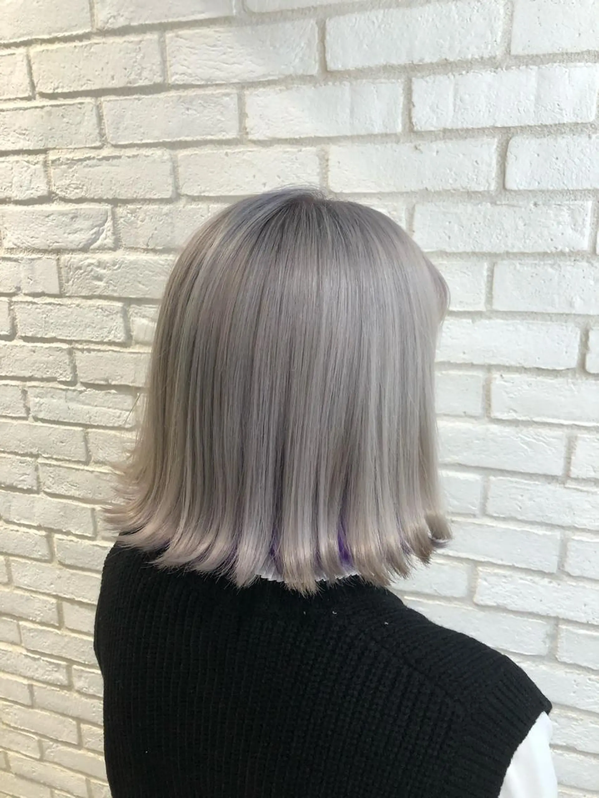 ショート カラー パーマ ヘアアレンジ メンズ キッズ ネイル マツエク・マツパ ホワイト 新宿/髪質改善/ 美髪矯正✨浅江通友のヘアスタイル