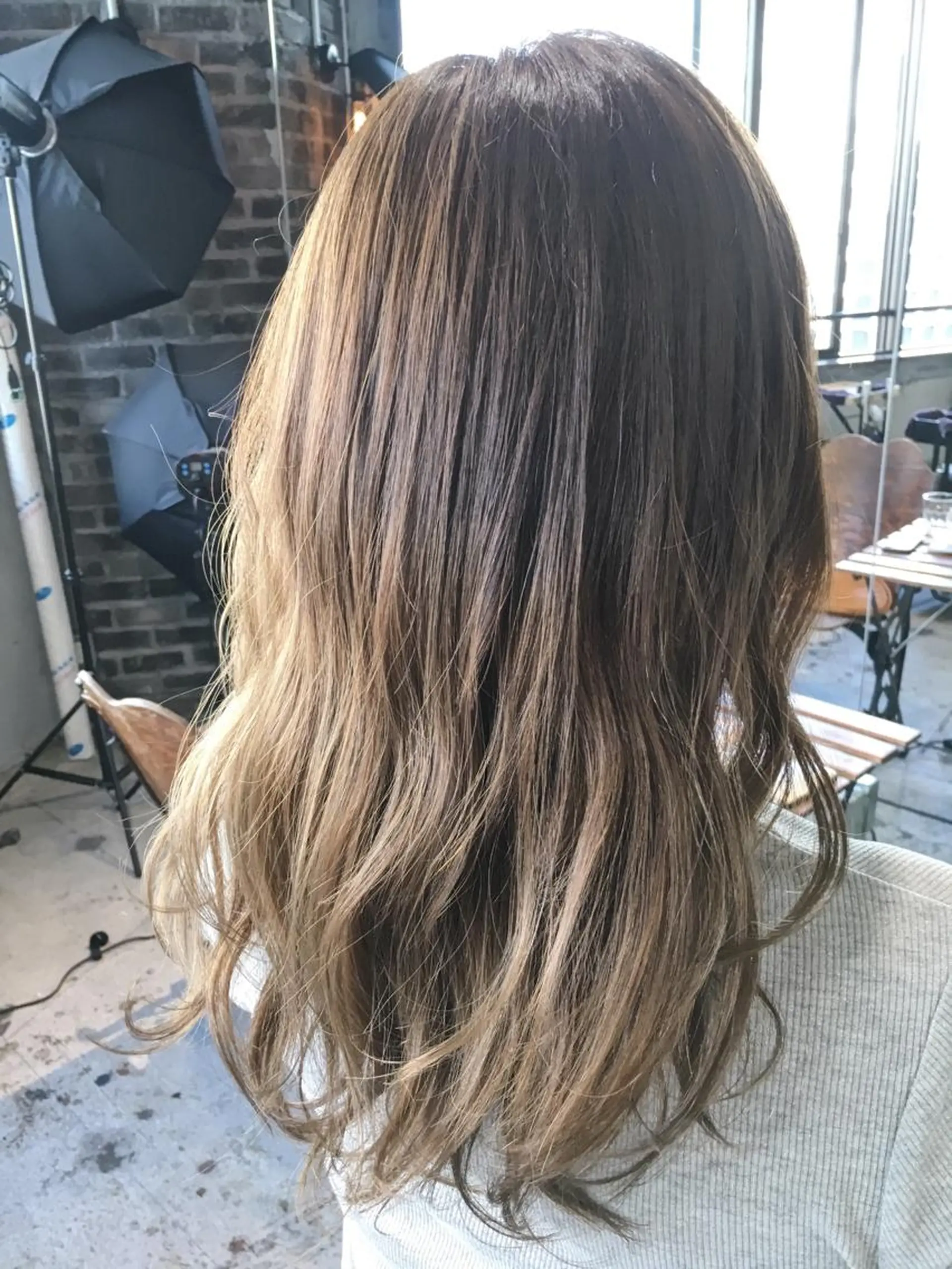 ロング カラー ブリーチ ダブルカラー 代表 中島貴志のヘアスタイル
