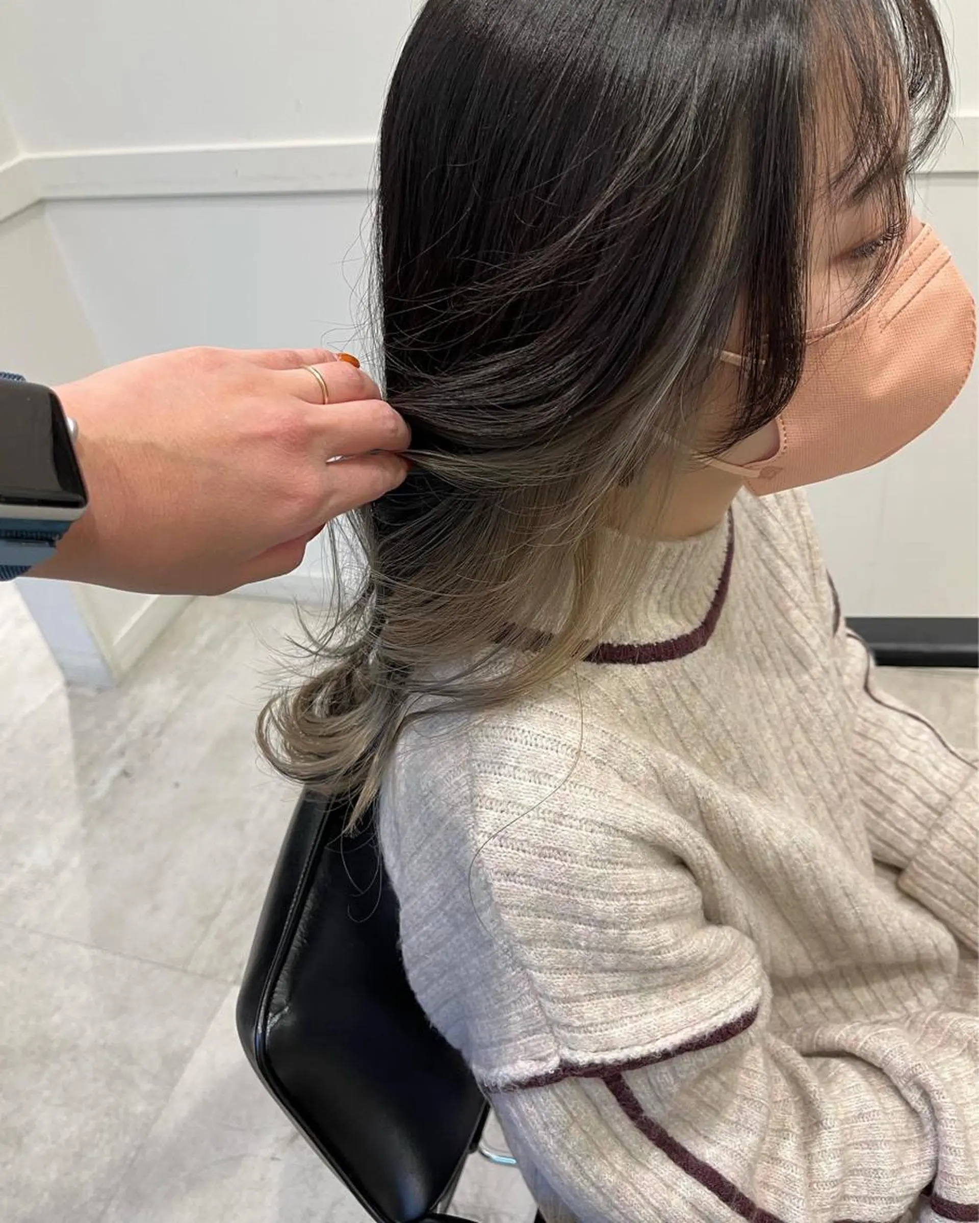 ロング カラー ベージュカラー ブリーチ インナーカラー GO TODAY SHAiRE SALON 横浜Mare所属・🫧こおりやま なつみ🫧のヘアスタイル