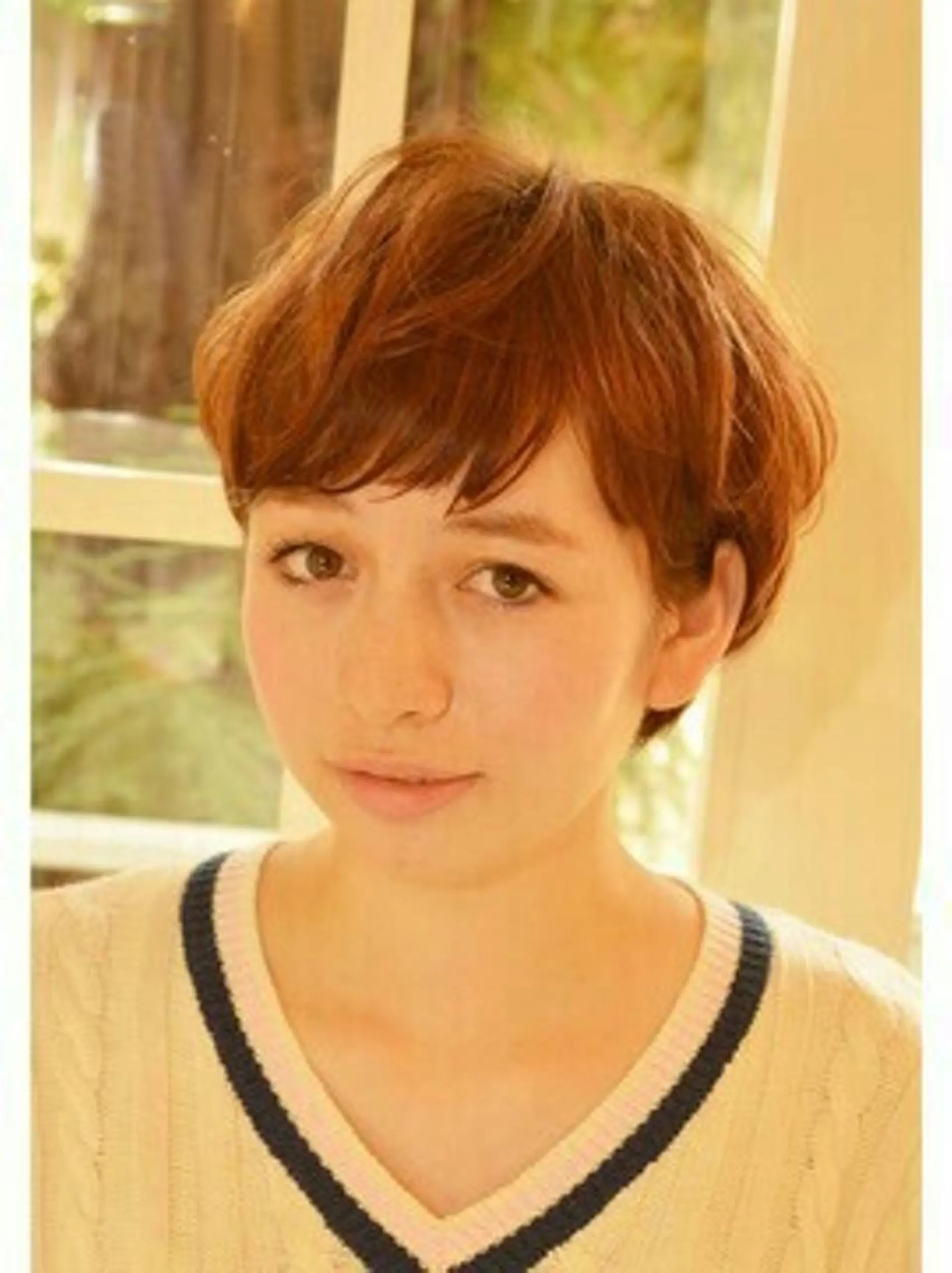 ショート パーマ カラー 小顔ショート✁ ⁂Yukari⁂のヘアスタイル