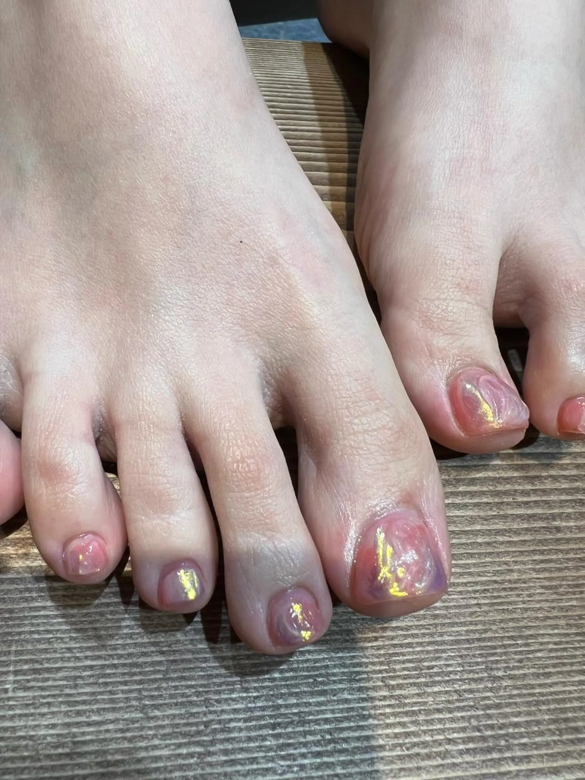 ネイル アートネイル ニュアンスネイル 春ネイル ヘアメイクネイリスト 💄💅hidemiのヘアスタイル