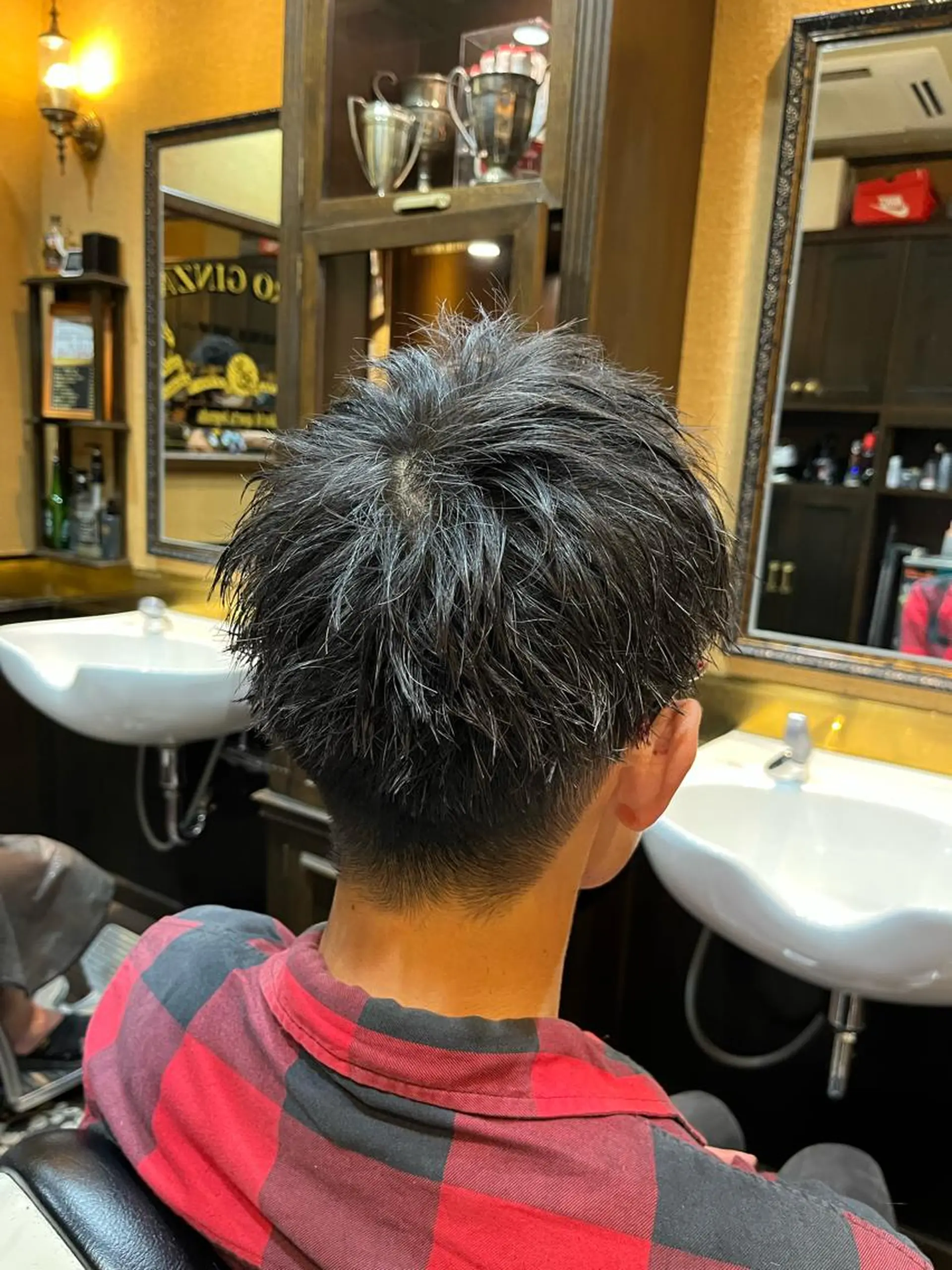 ショート メンズ マッシュ 刈り上げ UNTRACE -BARBER SHOP所属・工藤 千織のヘアスタイル