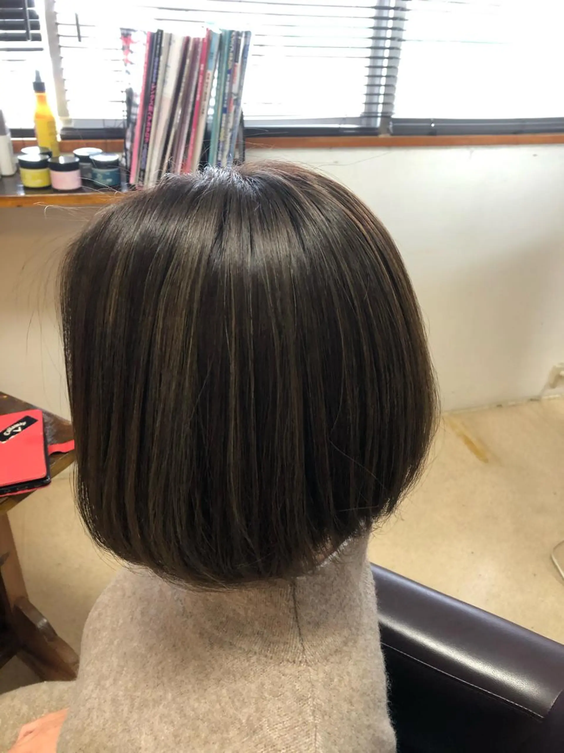 ミディアム カラー 透明感カラー ダブルカラー ハイライトカラー ハイライト 嘉手納美容室 ルアナエヴァのヘアスタイル