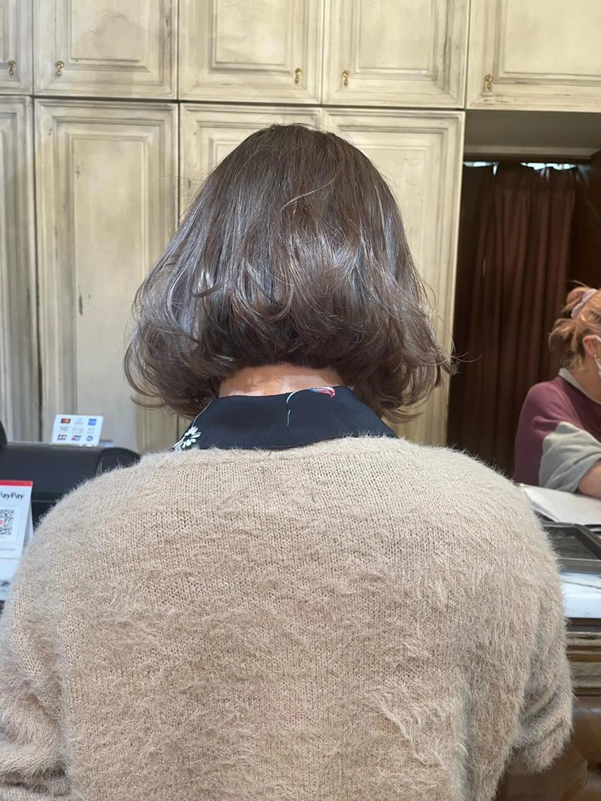 ショート カラー ブリーチ グレージュ カット ヘアカラー トリートメント GO TODAY シェアサロン Flos店所属・耳つぼジュエリー 👂🏻🌸ayaのエステ・リラクイメージ