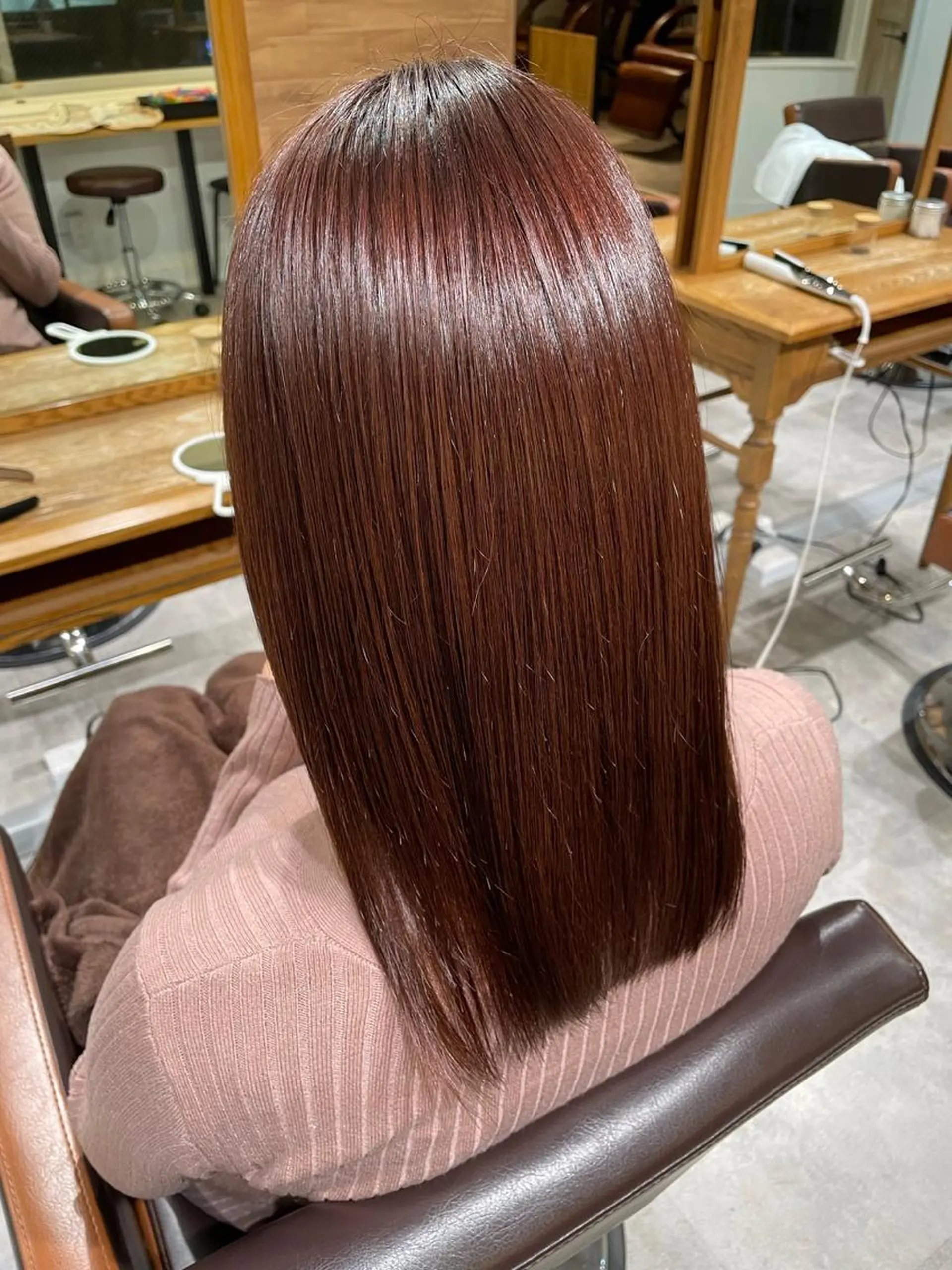 ミディアム トリートメント 髪質改善/艶カラー 🤍mizueのヘアスタイル