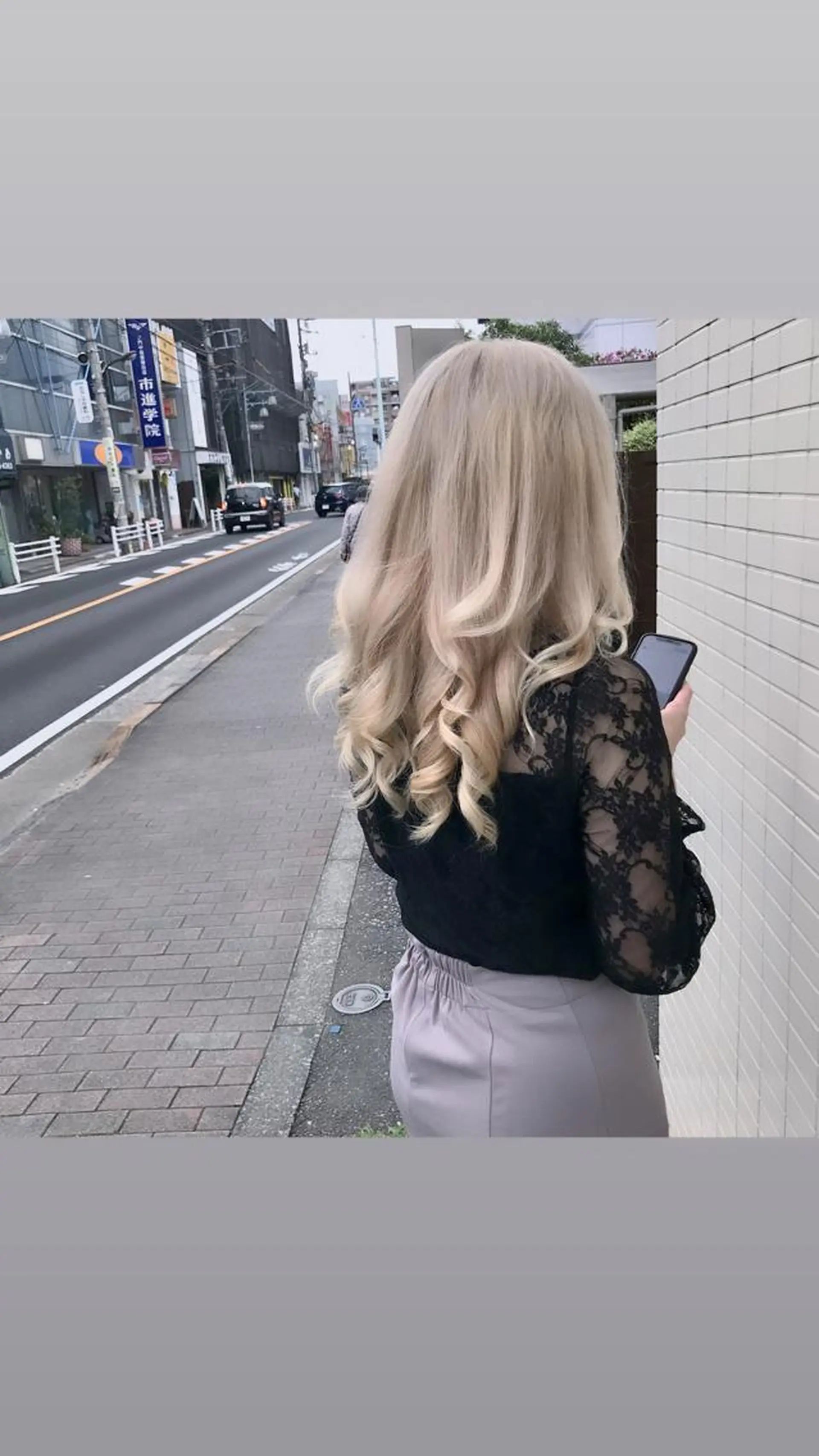セミロング カラー ブリーチ 坂本 優輝のヘアスタイル