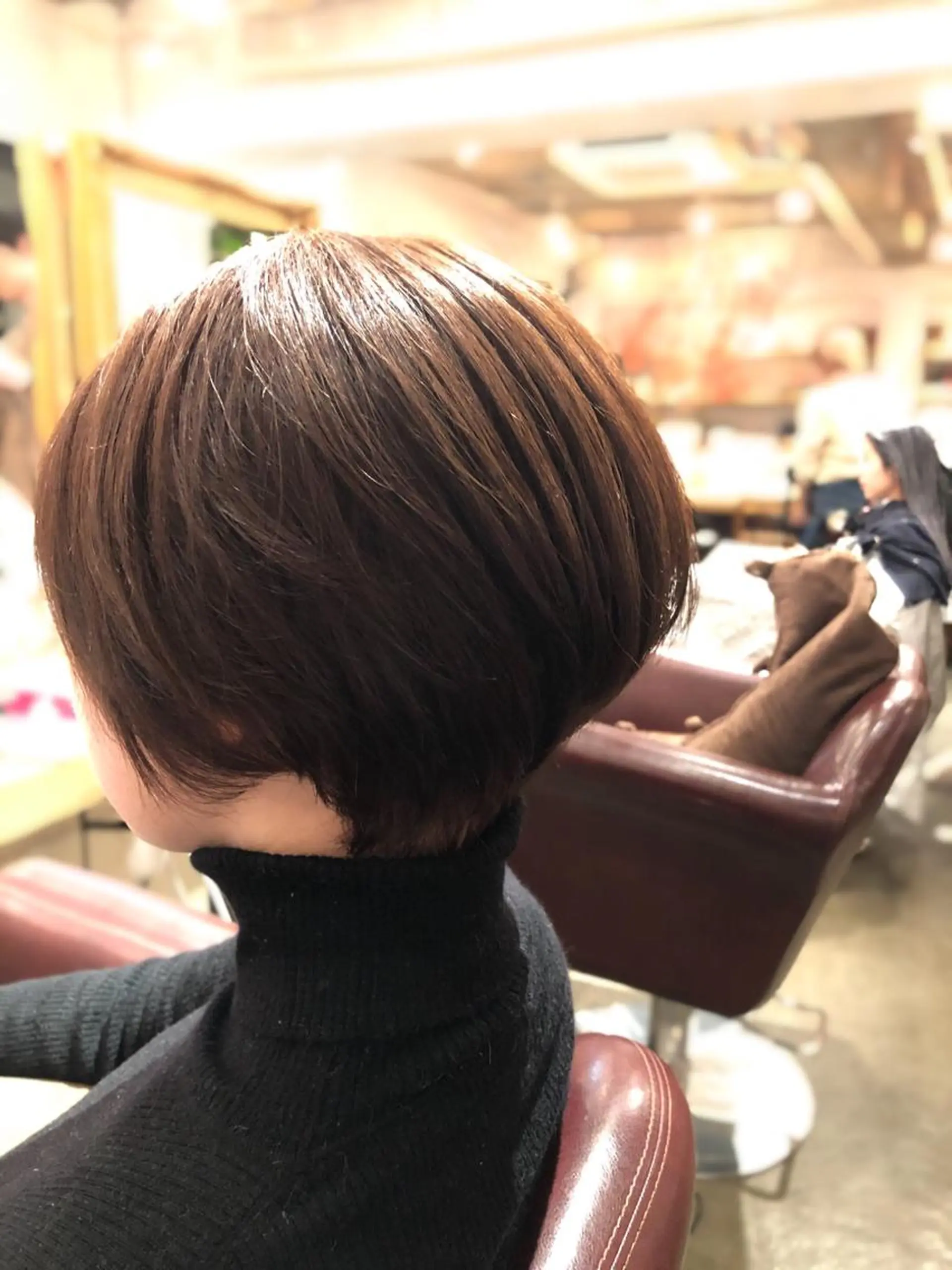 ショート ショートボブ 丸みショート ボブ ショートヘア カット 縮毛矯正 トリートメント 韓国風カット/ 髪質改善 黒崎のヘアスタイル