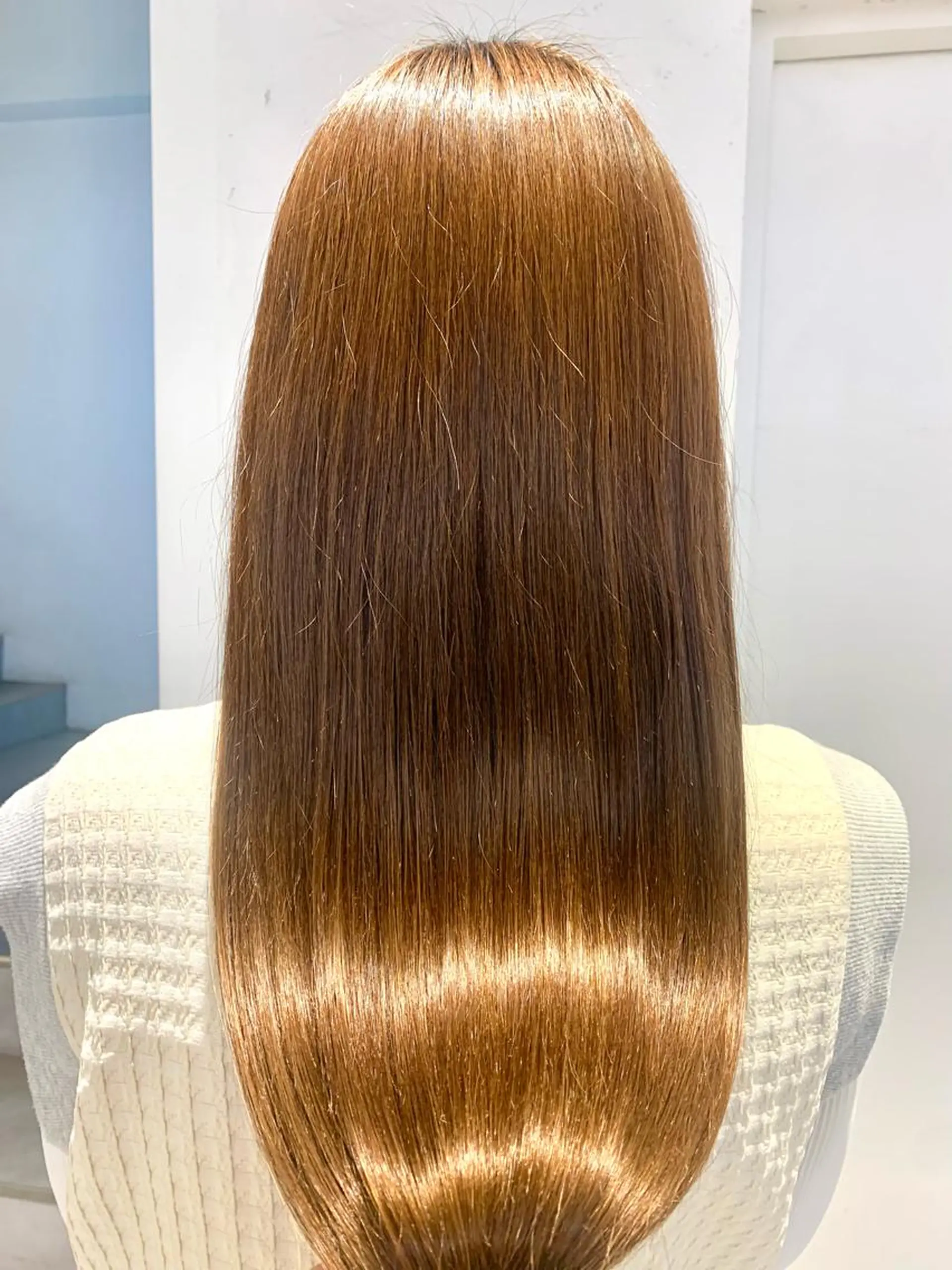 ロング 縮毛矯正 酸性ストレート ヘアカラー トリートメント Kureha/ネイル トレンドヘアのヘアスタイル