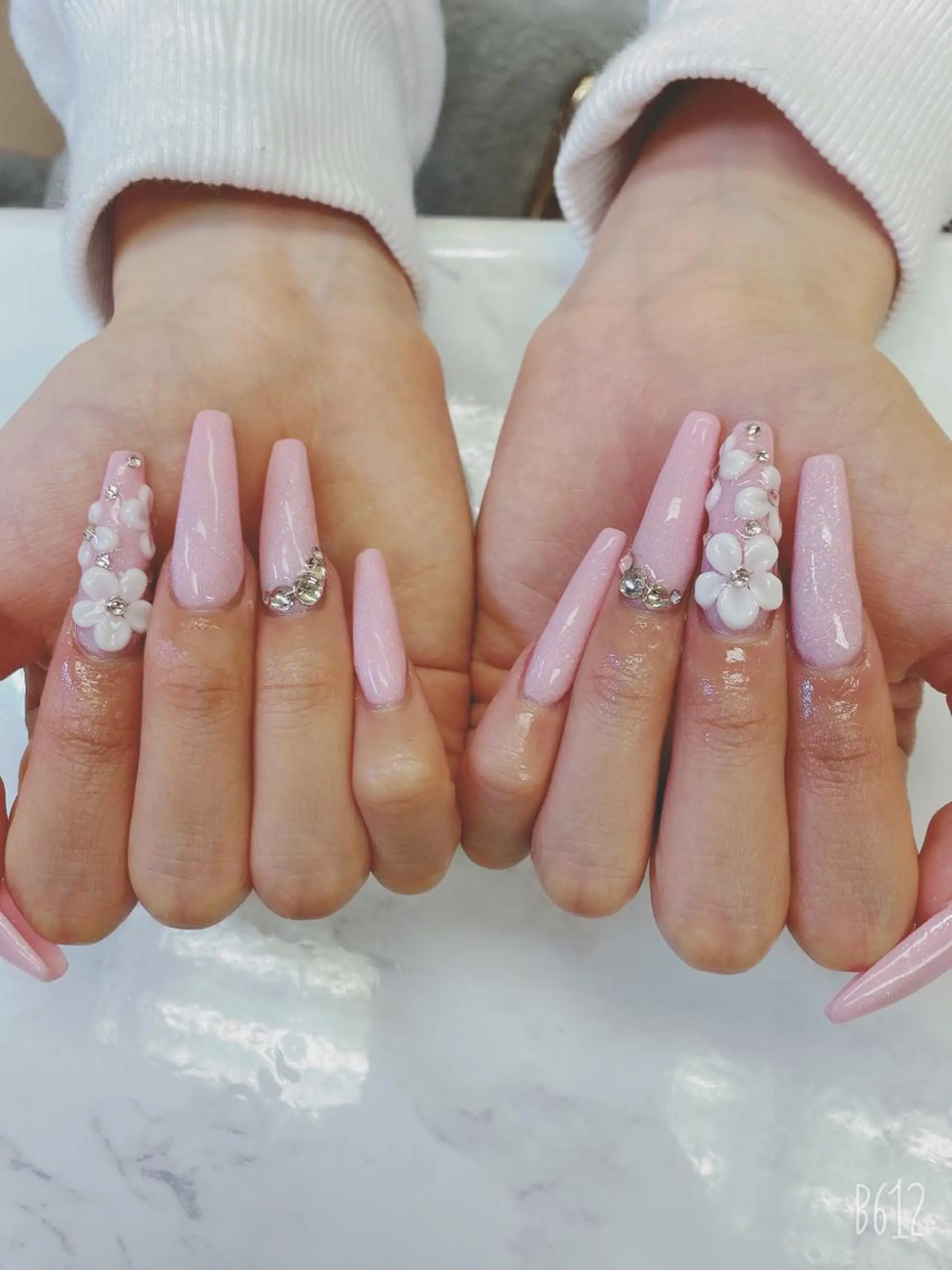 ロング ハンドネイル JNA認定講師🌸 RIEのネイルデザイン