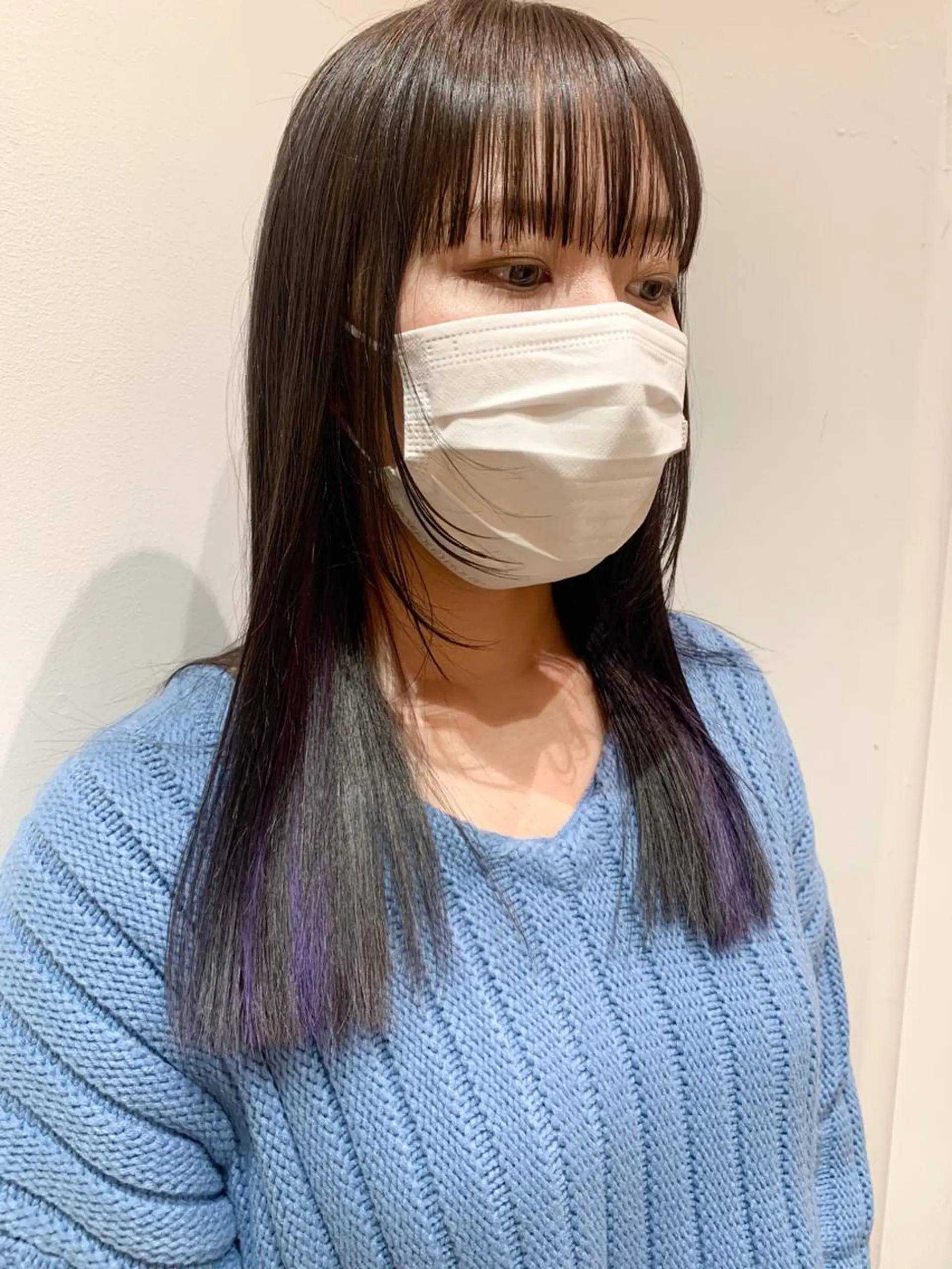 セミロング カラー ヘアアレンジ ヘアカラー トリートメント yuka .のヘアスタイル