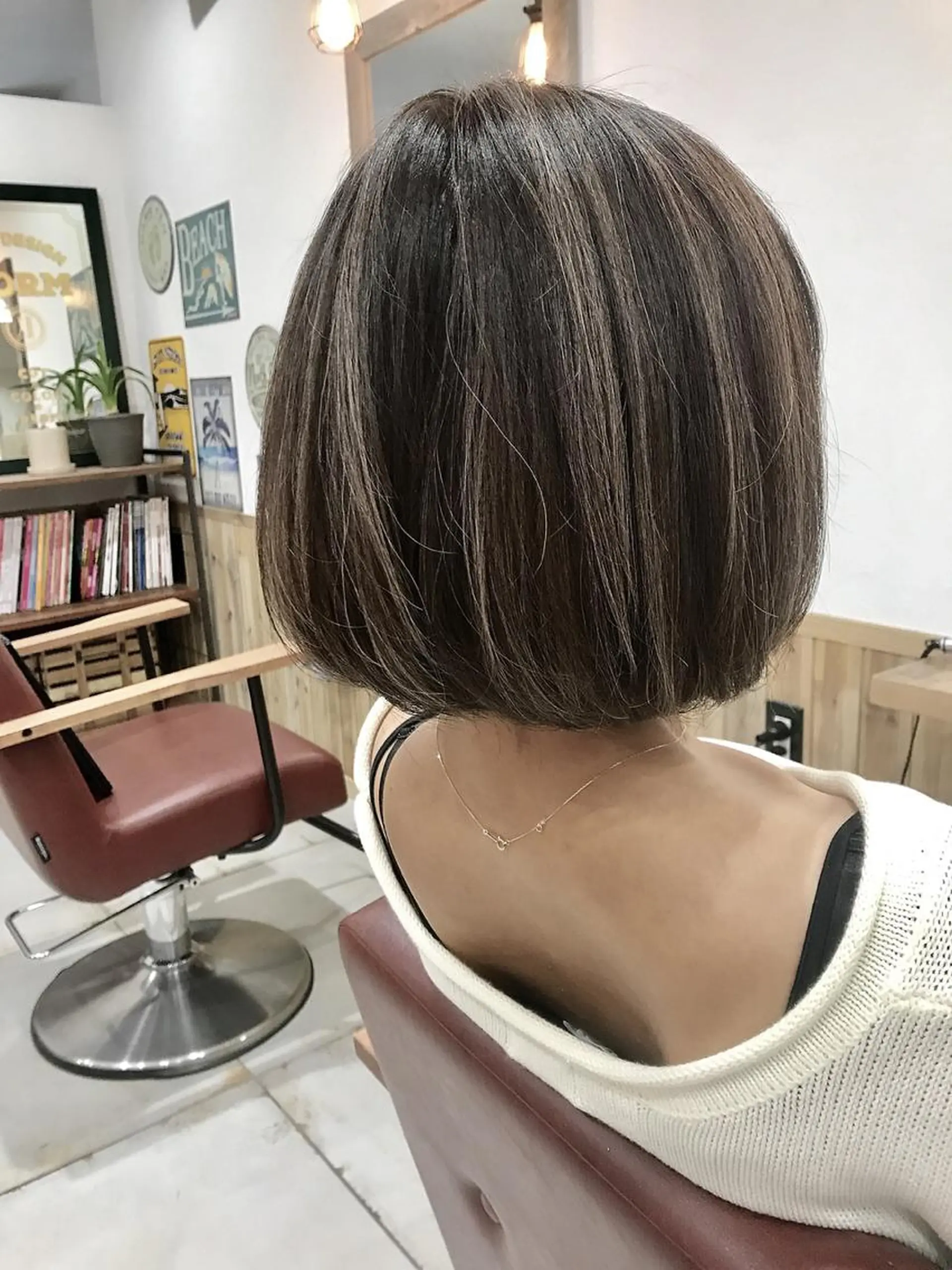 ショート カラー ハイライトカラー ハイライト ヘアカラー トリートメント ヘアセット hair design NORM所属・吉田裕太/ハイライト ダブルカラーのヘアスタイル