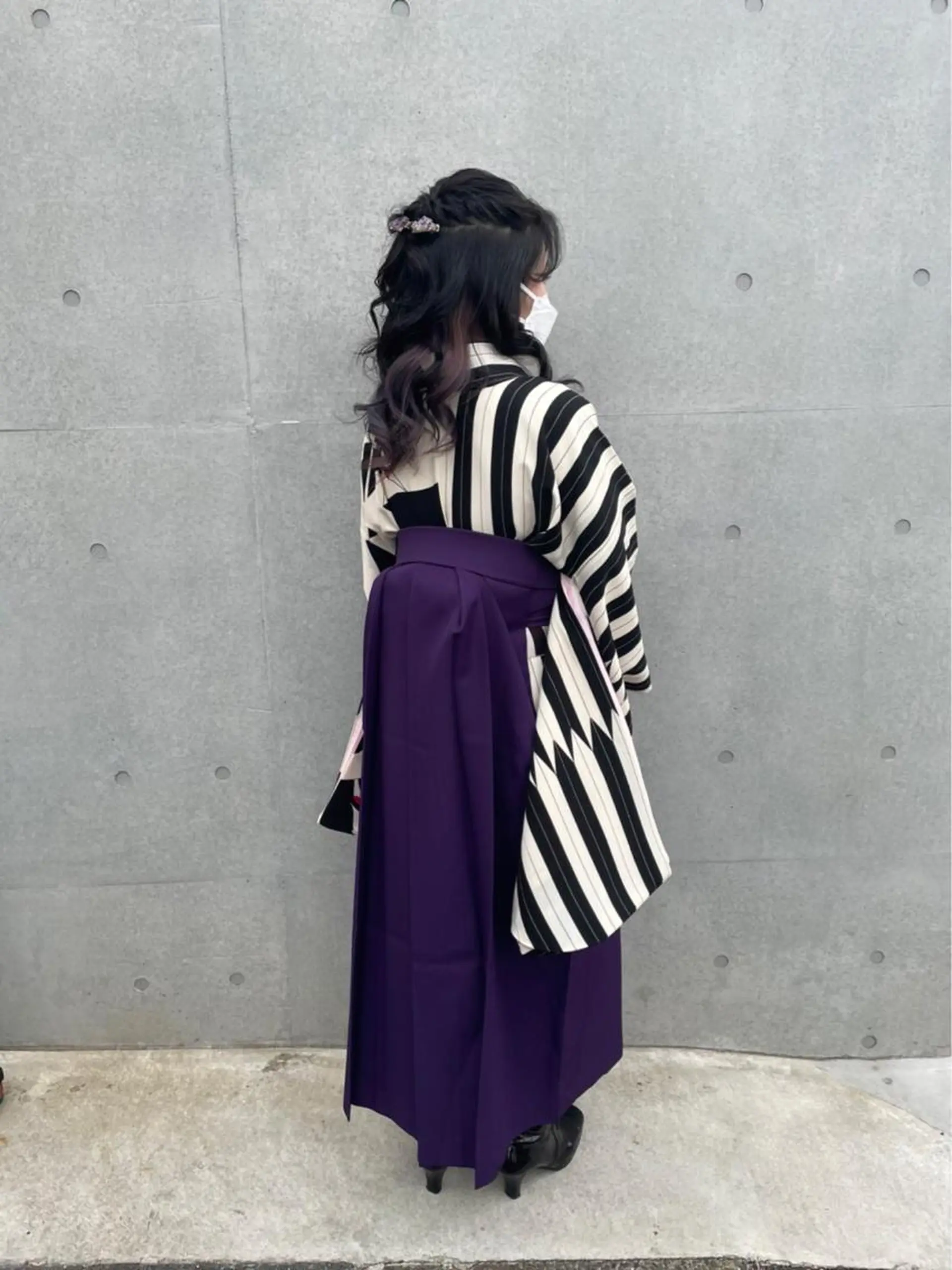 セミロング 卒業式のヘアスタイル 着付け edge.所属・くまがい みゆ【edge.】のヘアスタイル