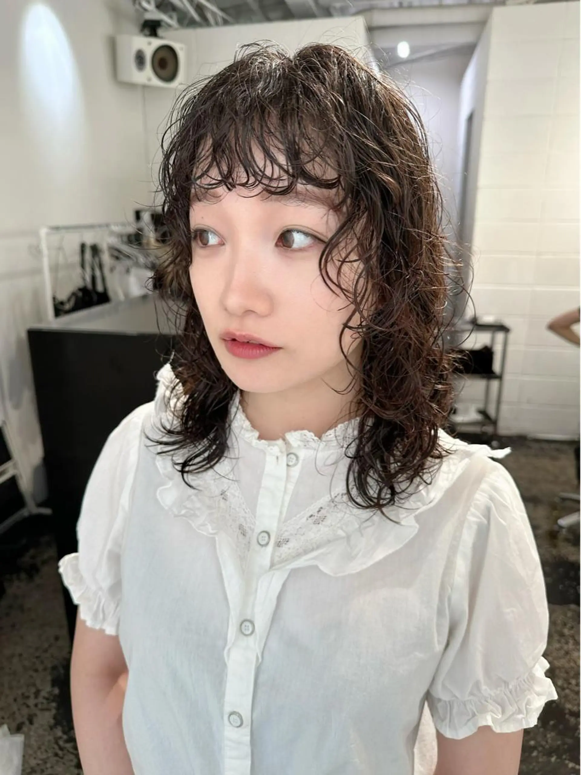 ミディアム カラー カット パーマ レイヤーカット/艶髪 ✨💭KIRARIのヘアスタイル