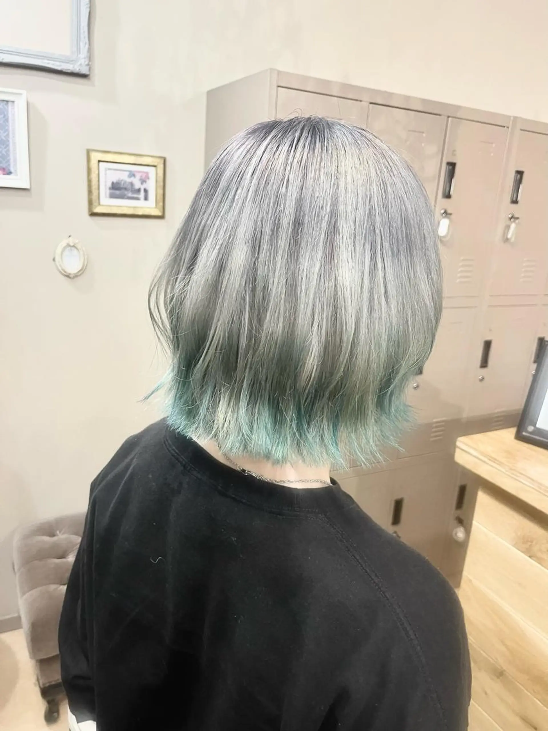 ミディアム カラー ヘアアレンジ S.BLOOM 川崎 翔哉のヘアスタイル