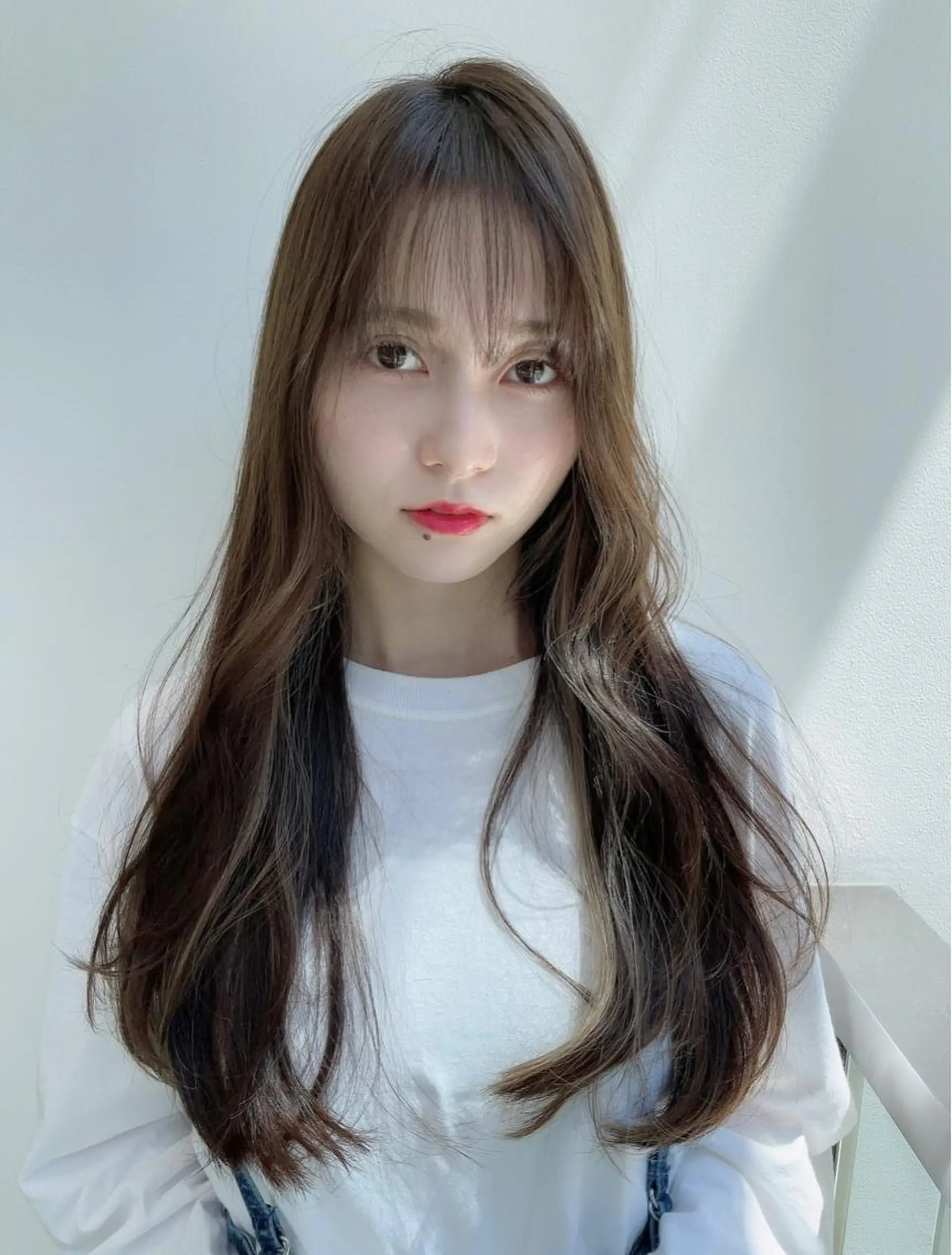 ロング カット ヘアカラー トリートメント レイヤー/韓国 ❤️髪質改善　芹奈のヘアスタイル