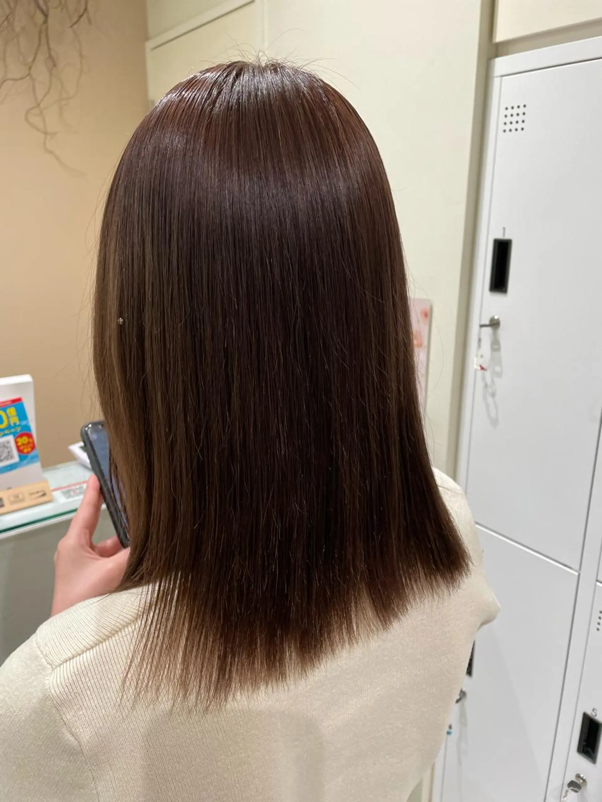 ミディアム カラー ブリーチ ブラウンカラー チョコレートブラウン ボブ/インナーカラー /眉毛/Miyuのヘアスタイル