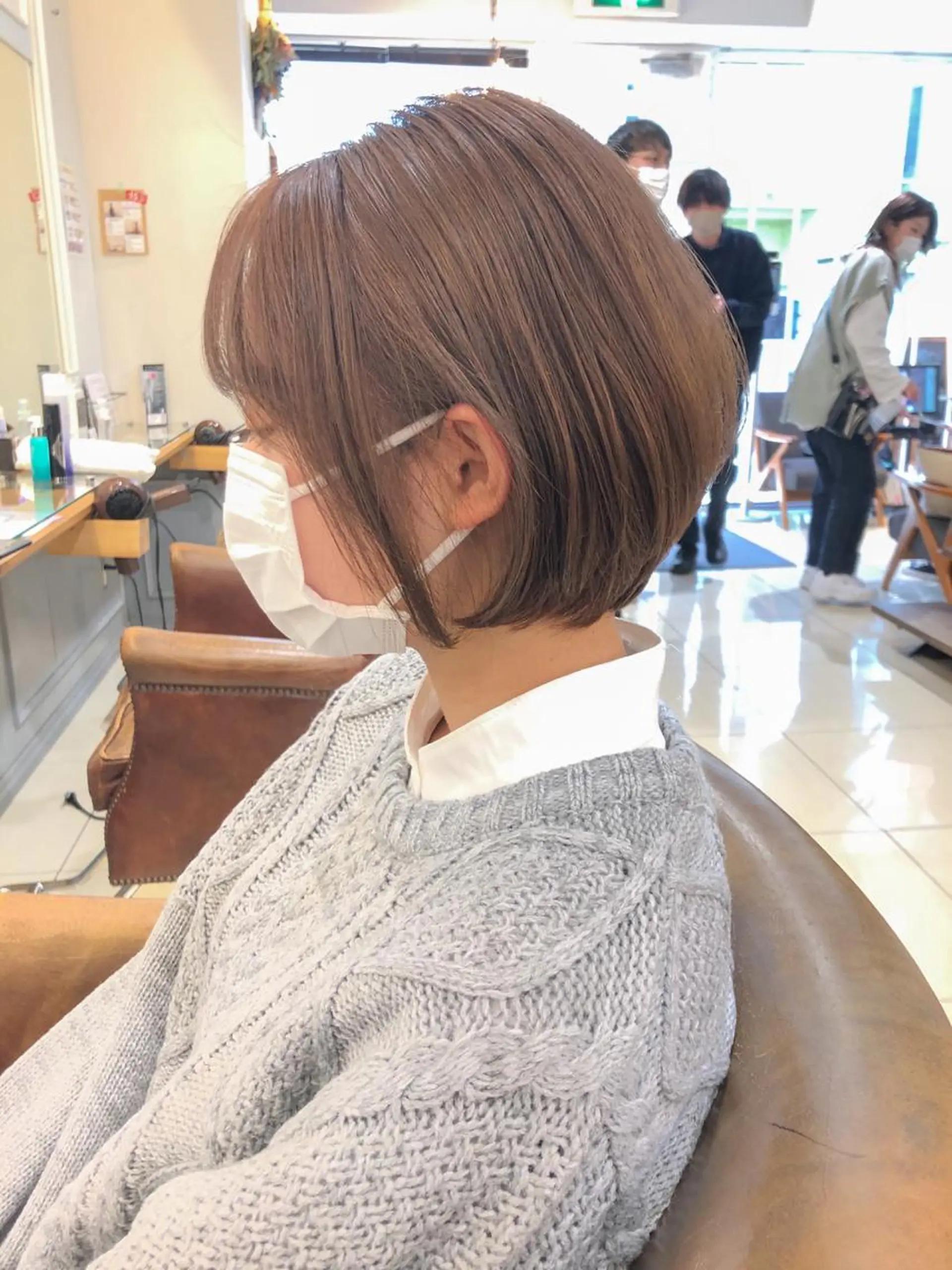 ショート カラー ショートボブ💗 ヤマネシオリのヘアスタイル