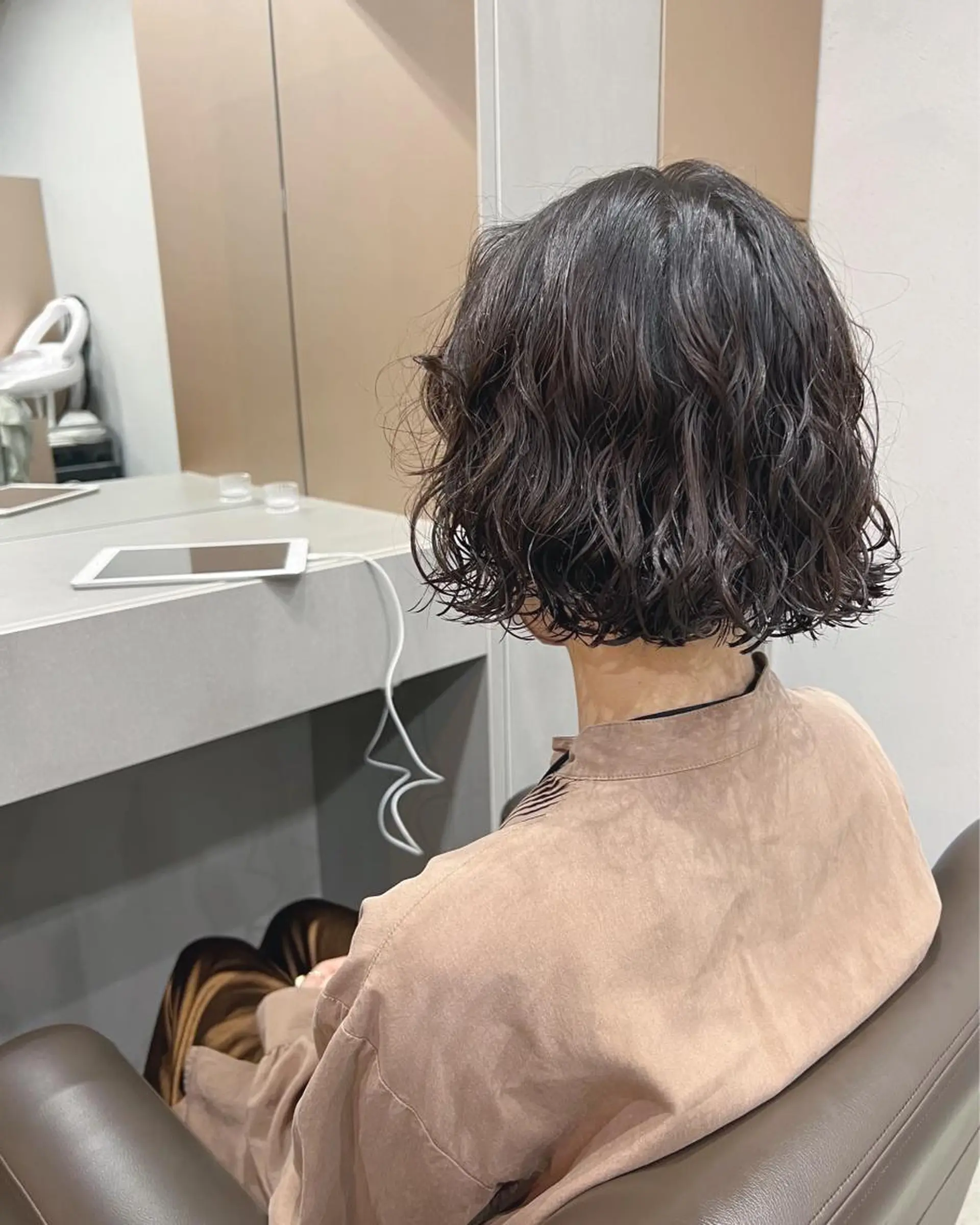 パーマ ボブパーマコテ巻き風 パーマNo1深江秀平のヘアスタイル