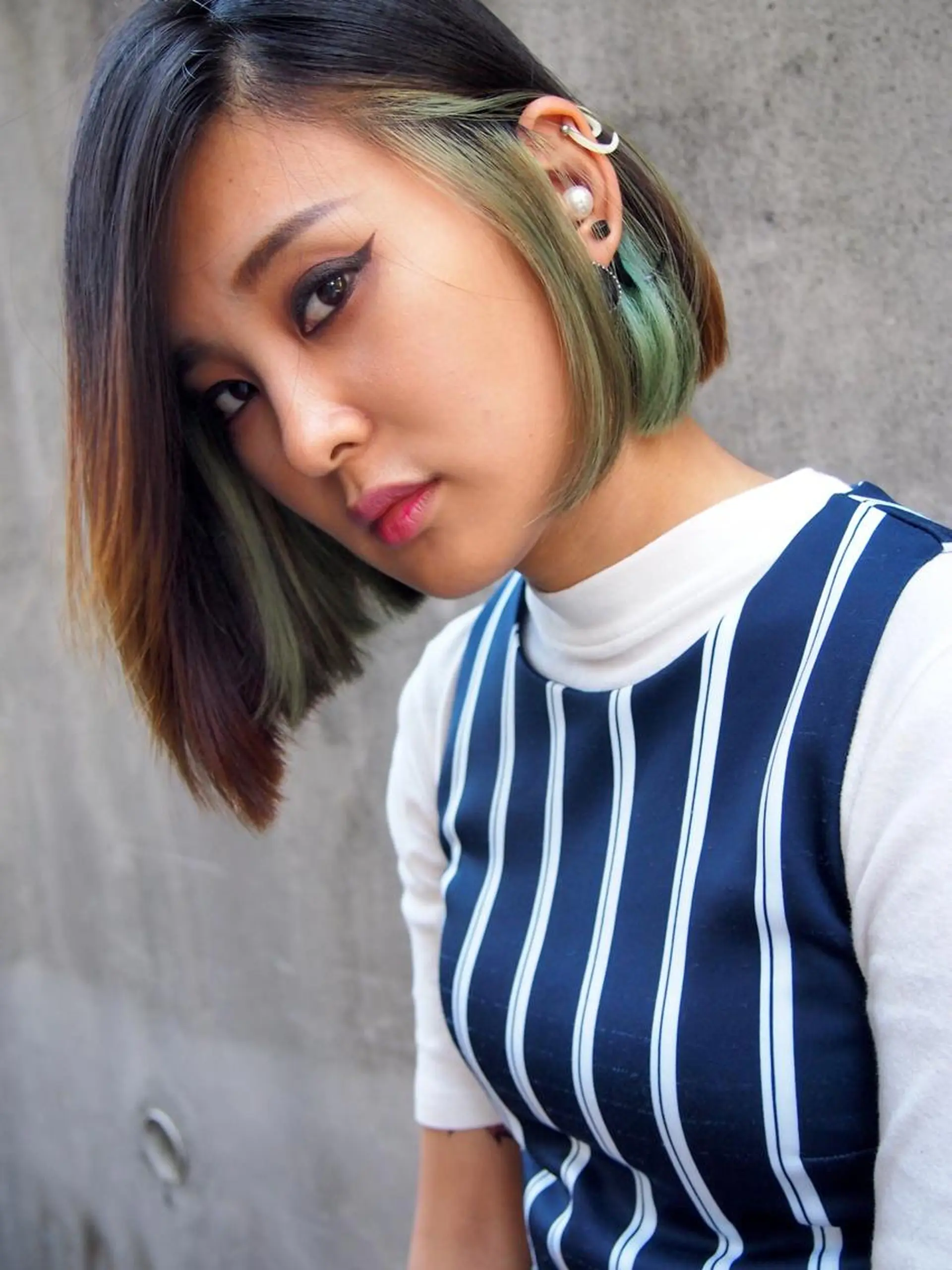 ミディアム カラー パーマ ヘアアレンジ メンズ キッズ ネイル マツエク・マツパ メンズブリーチ メンズハイライト メンズハイトーン ブリーチ グラデーションカラー ヘアカラー アグヘアースタッグ所属・fujiu ★のヘアスタイル