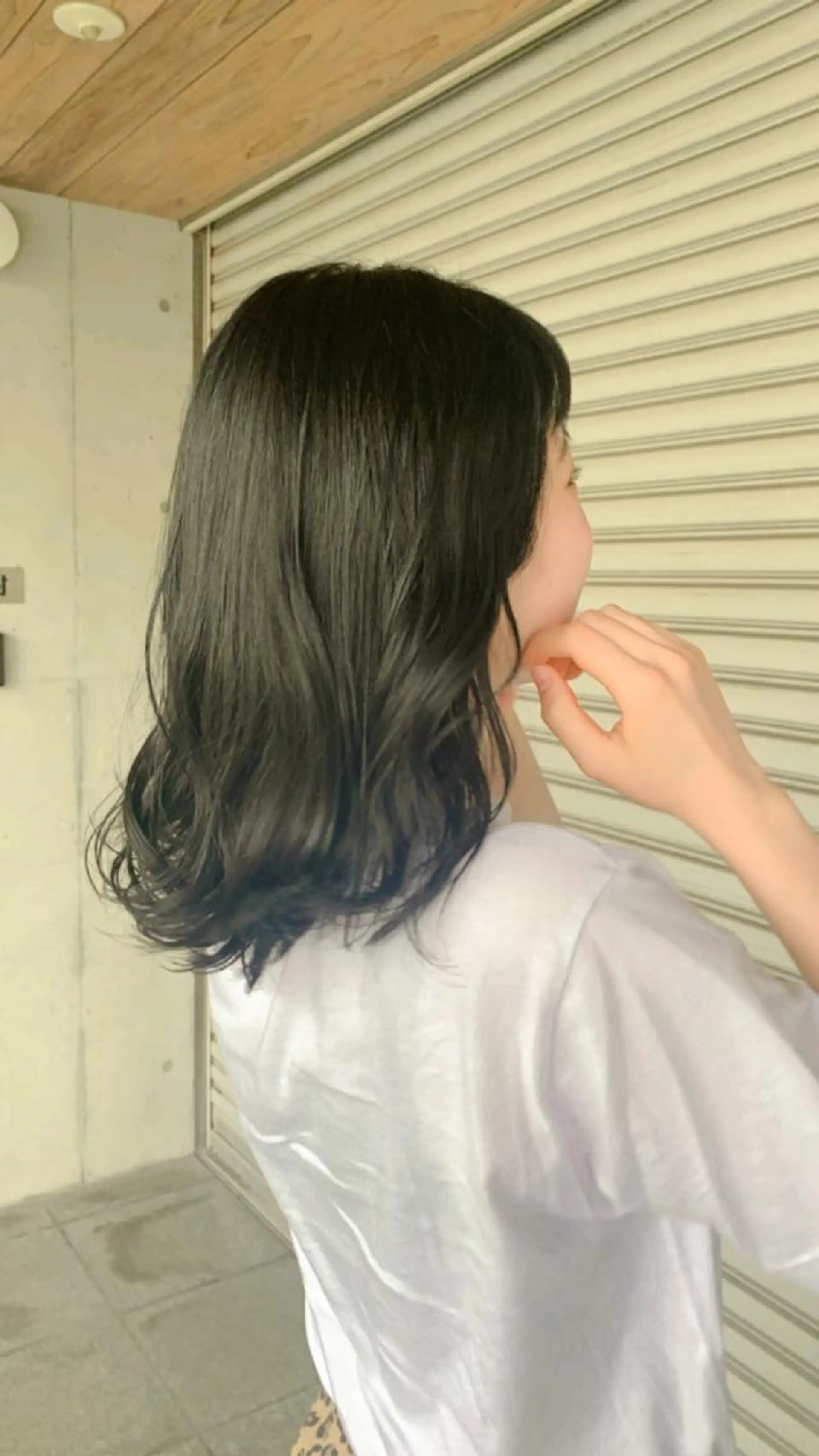 カラー オリーブカラー 学生 ヘアカラー HARE 川崎晴佳のヘアスタイル