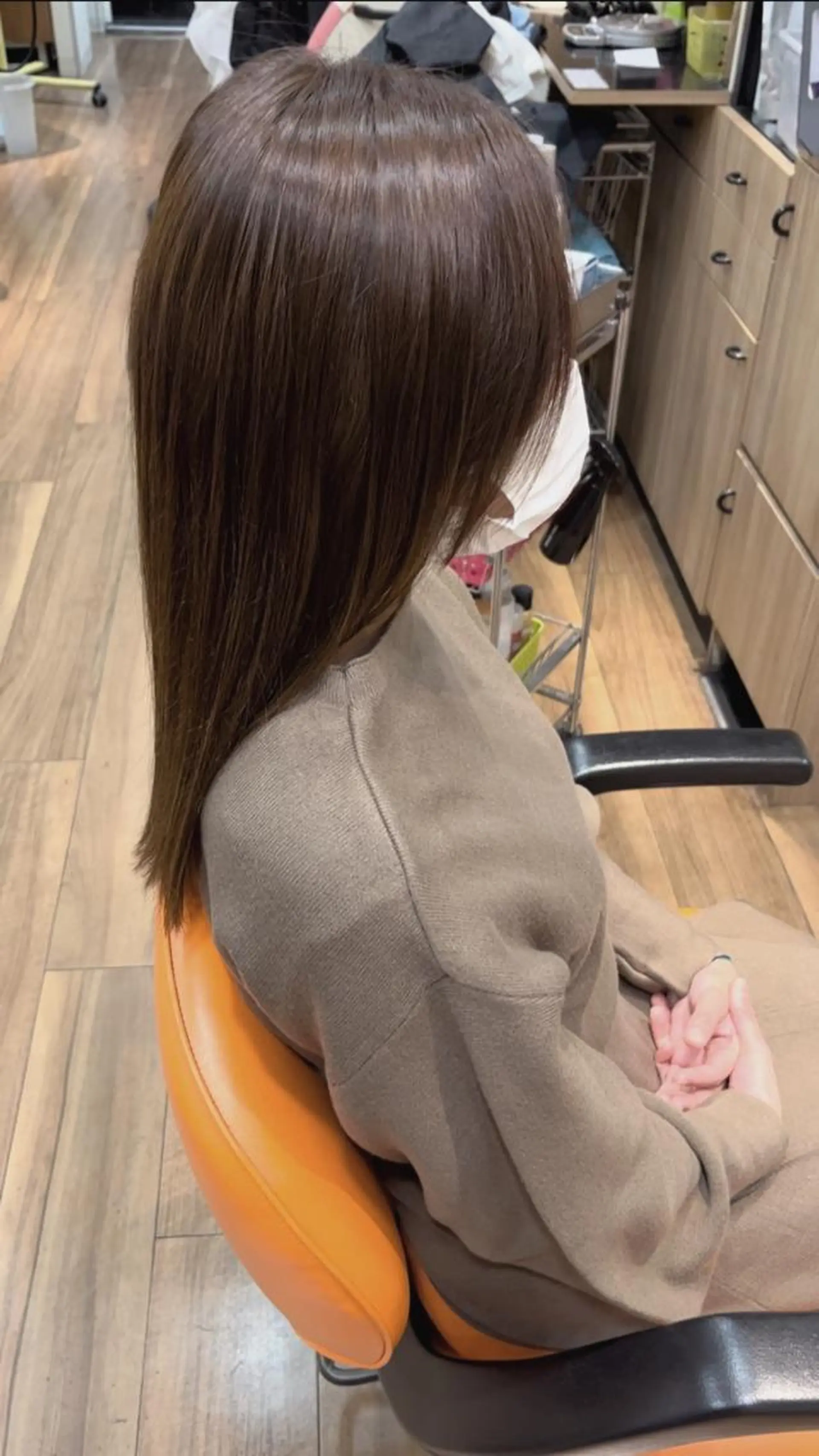 セミロング カラー パーマ 縮毛矯正 トリートメント okuda yuukiのヘアスタイル