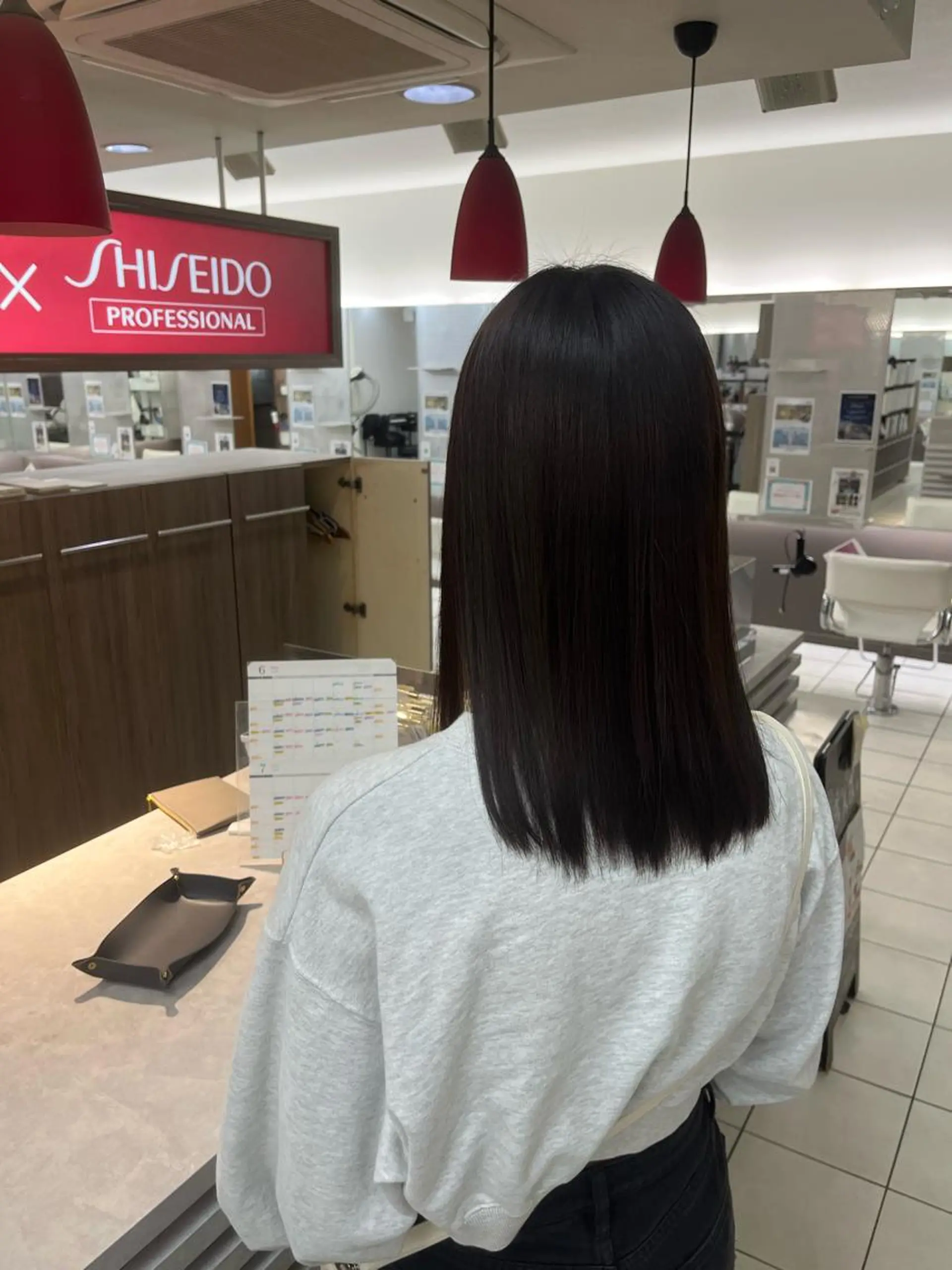 ミディアム カラー ヘアカラー トリートメント 髪質改善/艶カラー 白井音葉のヘアスタイル