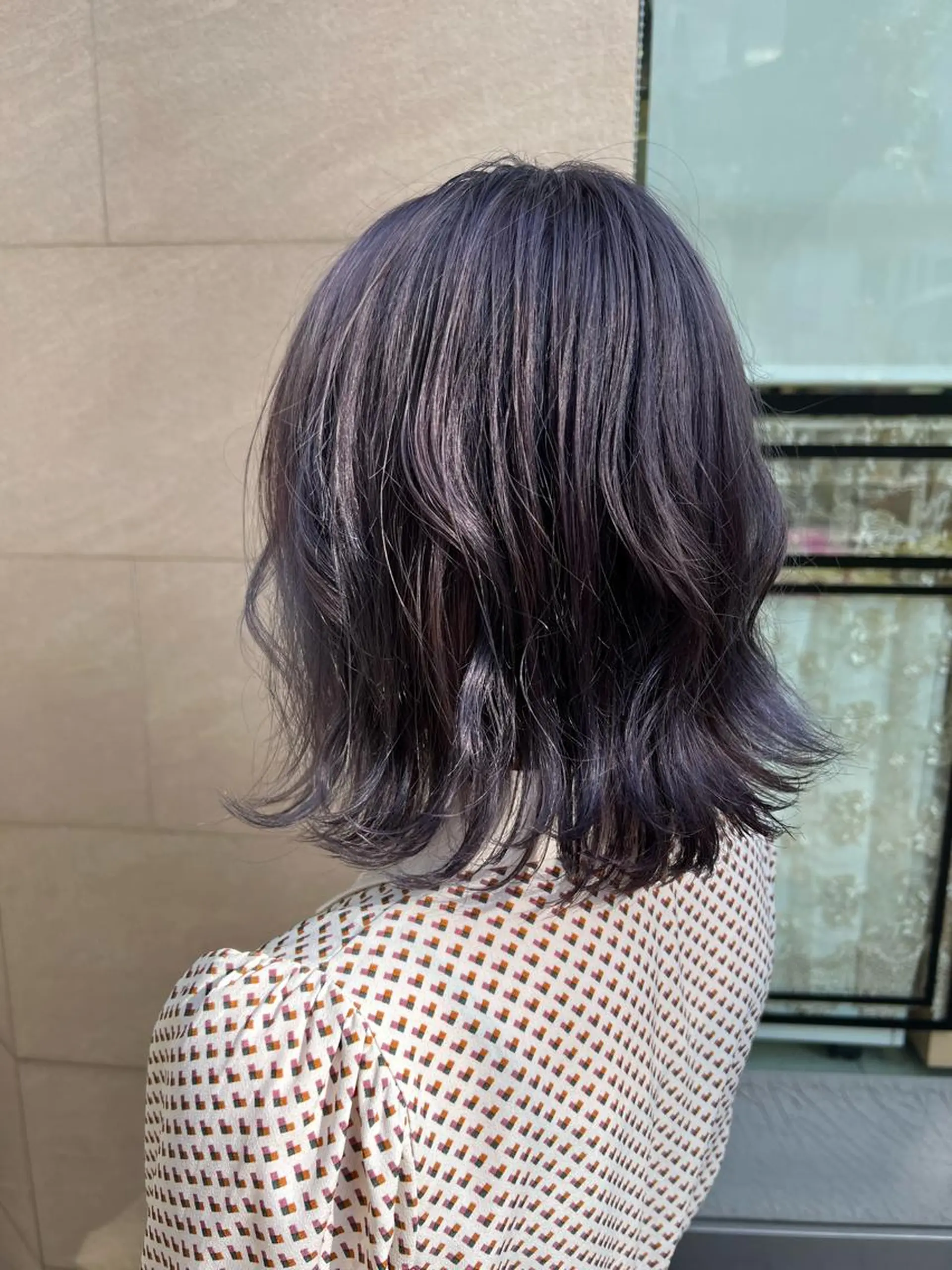 ショート カラー 透明感カラー ハイトーンカラー パープルカラー ショートヘア メンズカット/柏/韓 国/メンズパーマ航太のヘアスタイル