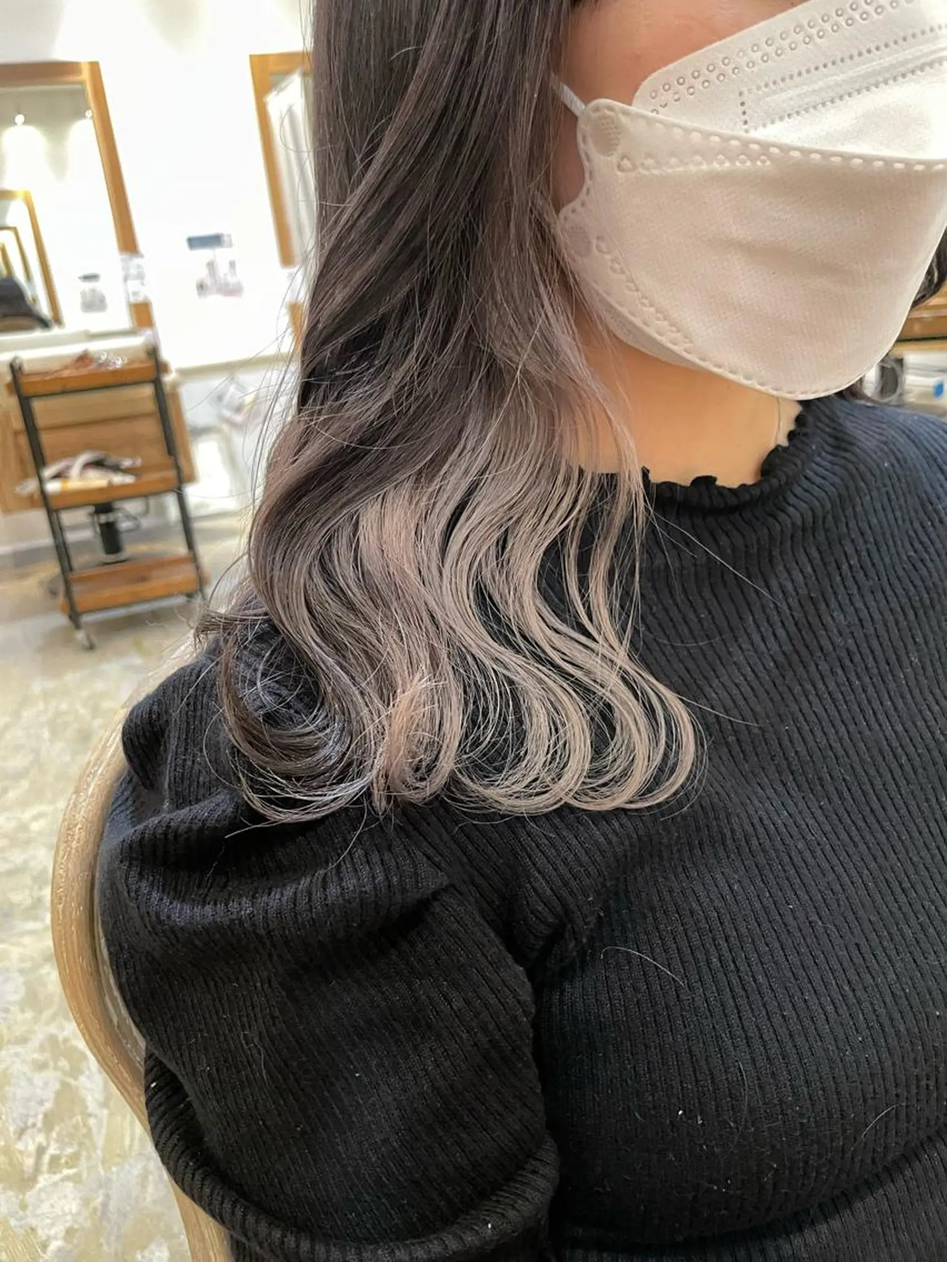 セミロング バレイヤージュモデル 小林匠❤️‍🔥のヘアスタイル