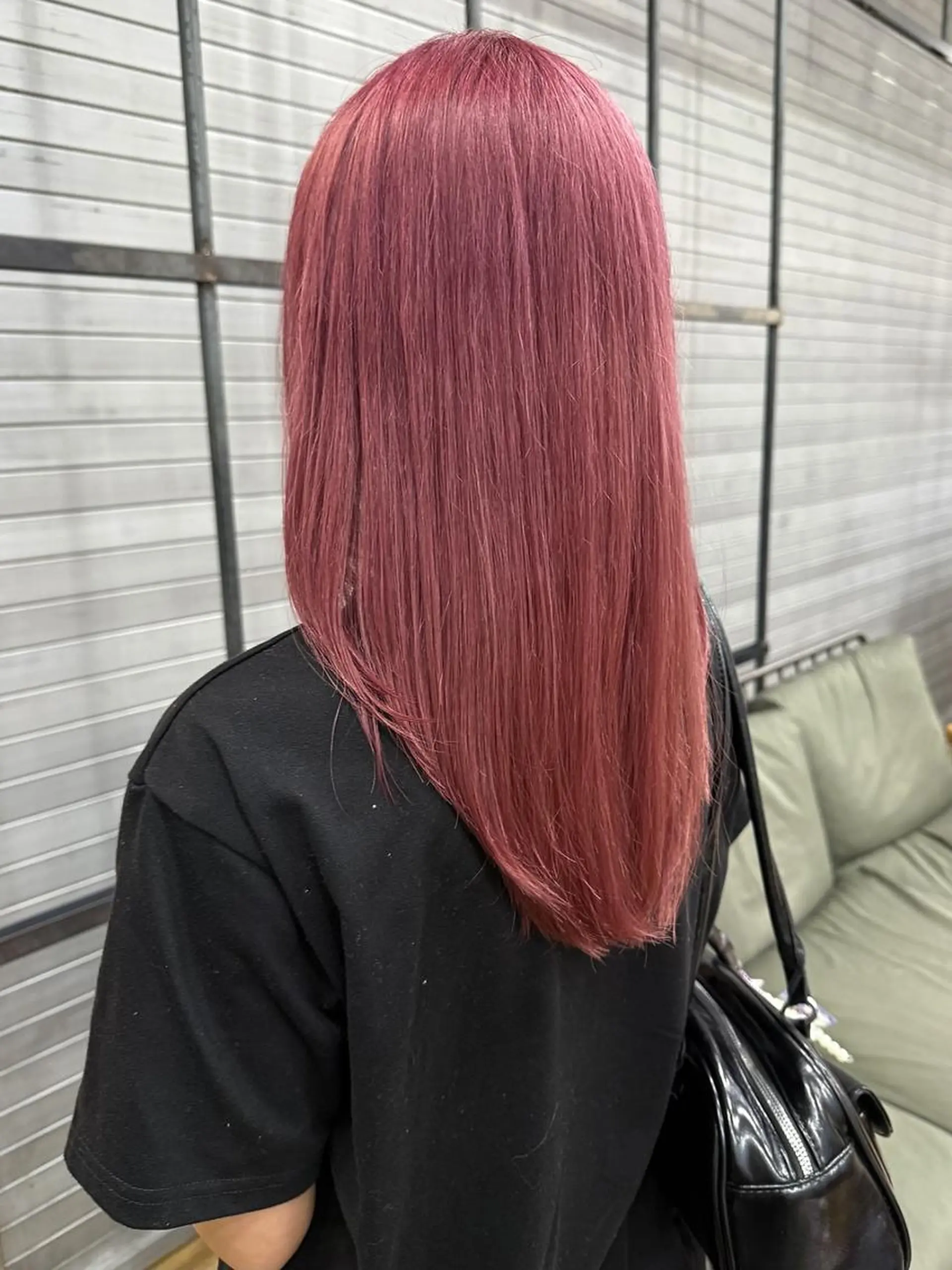 ミディアム カット ヘアカラー 松本/艶カラー/ ブリーチ/村岡 彩優のヘアスタイル