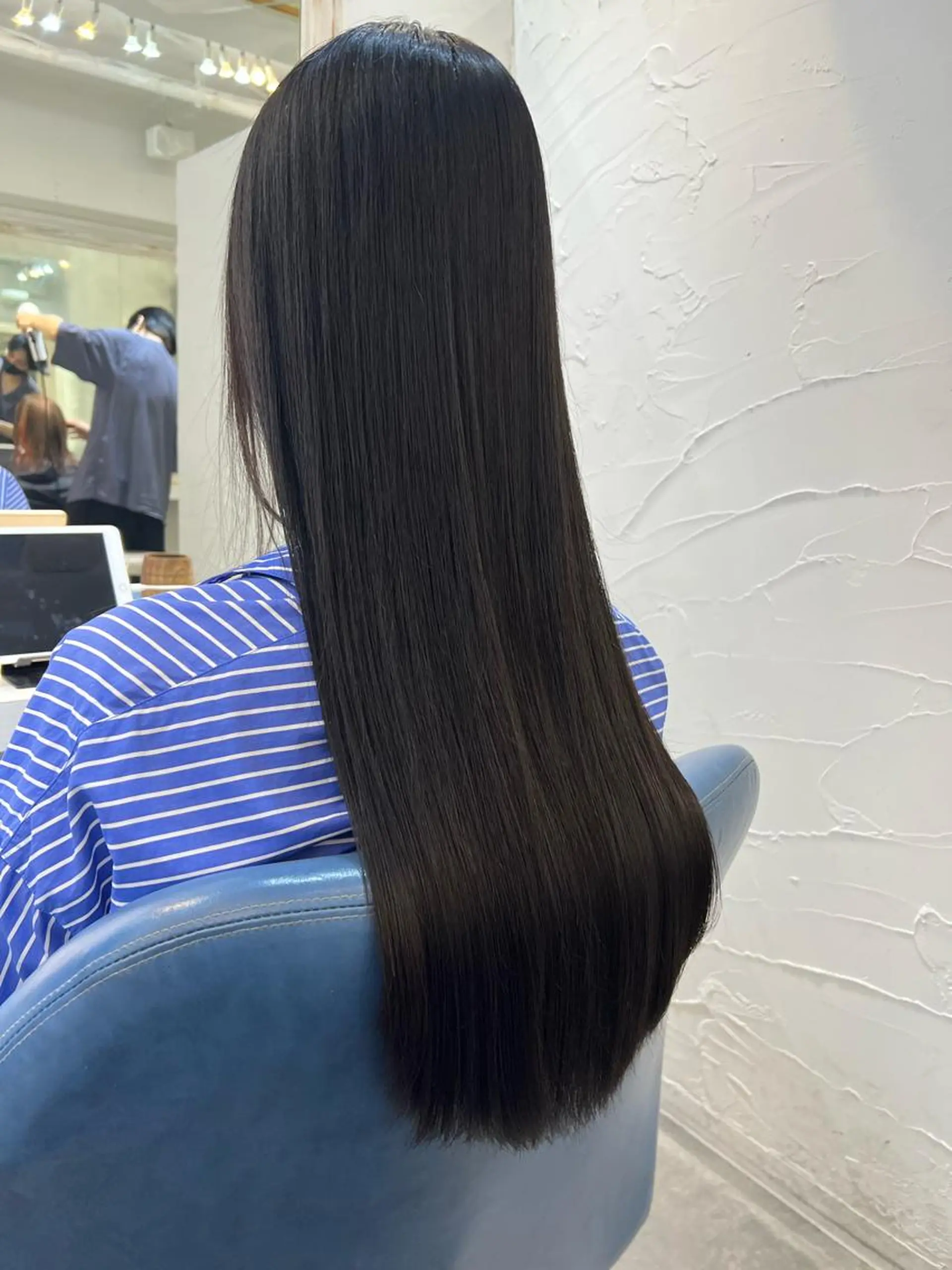 ロング 縮毛矯正 uros.所属・メンズパーマ/ エクステ🌞セナのヘアスタイル