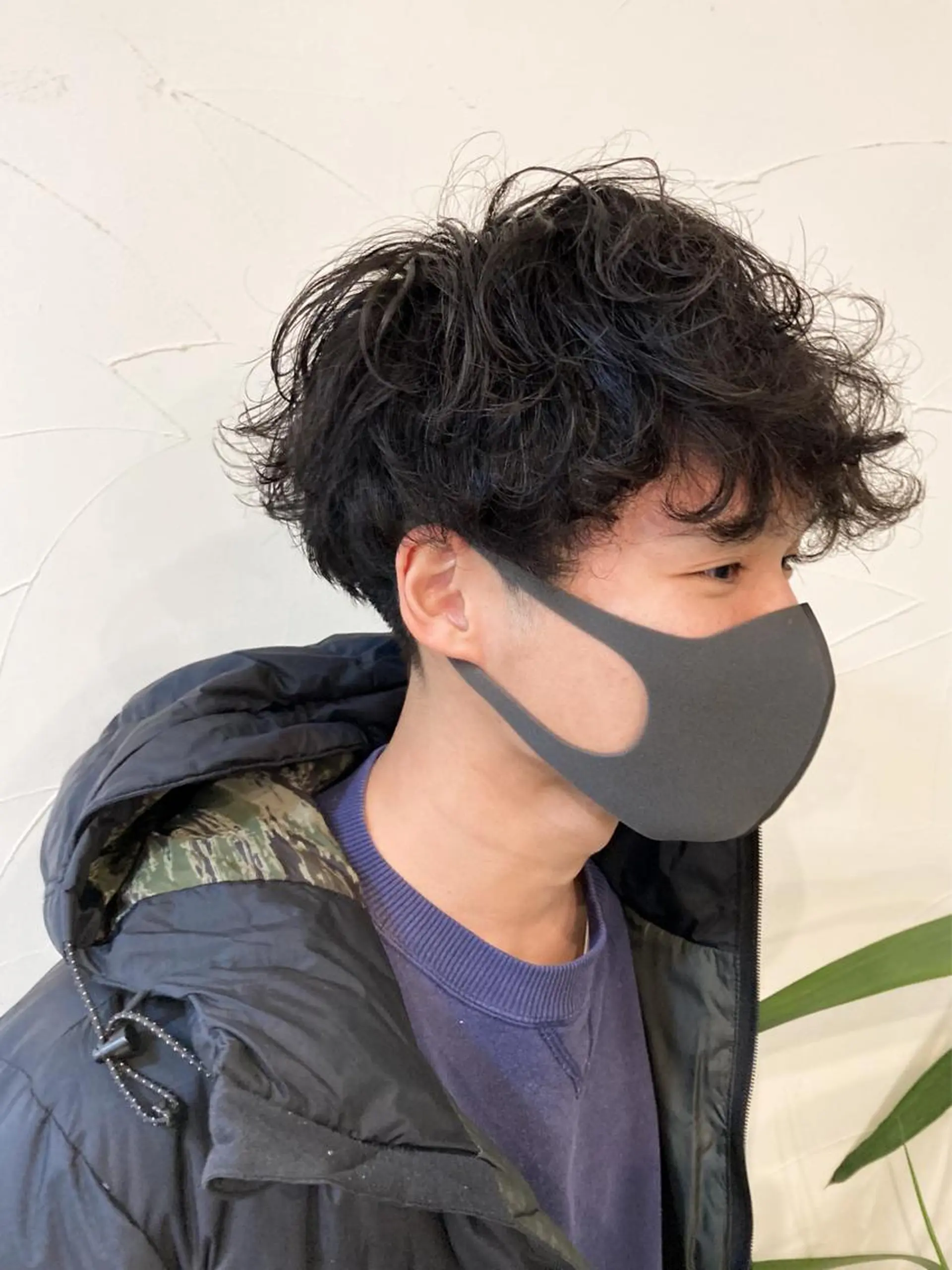 パーマ メンズ 樋野 亮のヘアスタイル