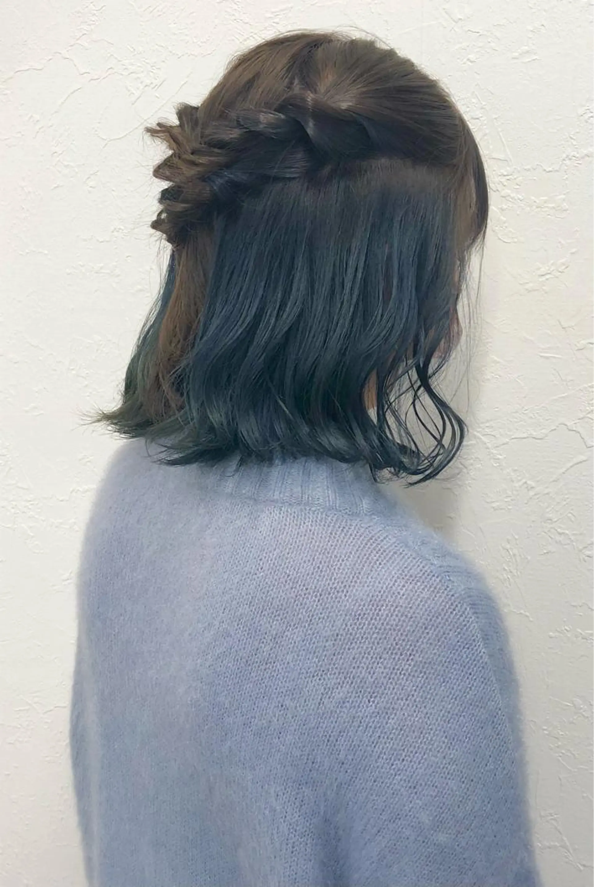 ミディアム カラー ダブルカラー ネイビーカラー ヘアカラー 2nd所属・🤍2nd🤍田所 美希のヘアスタイル