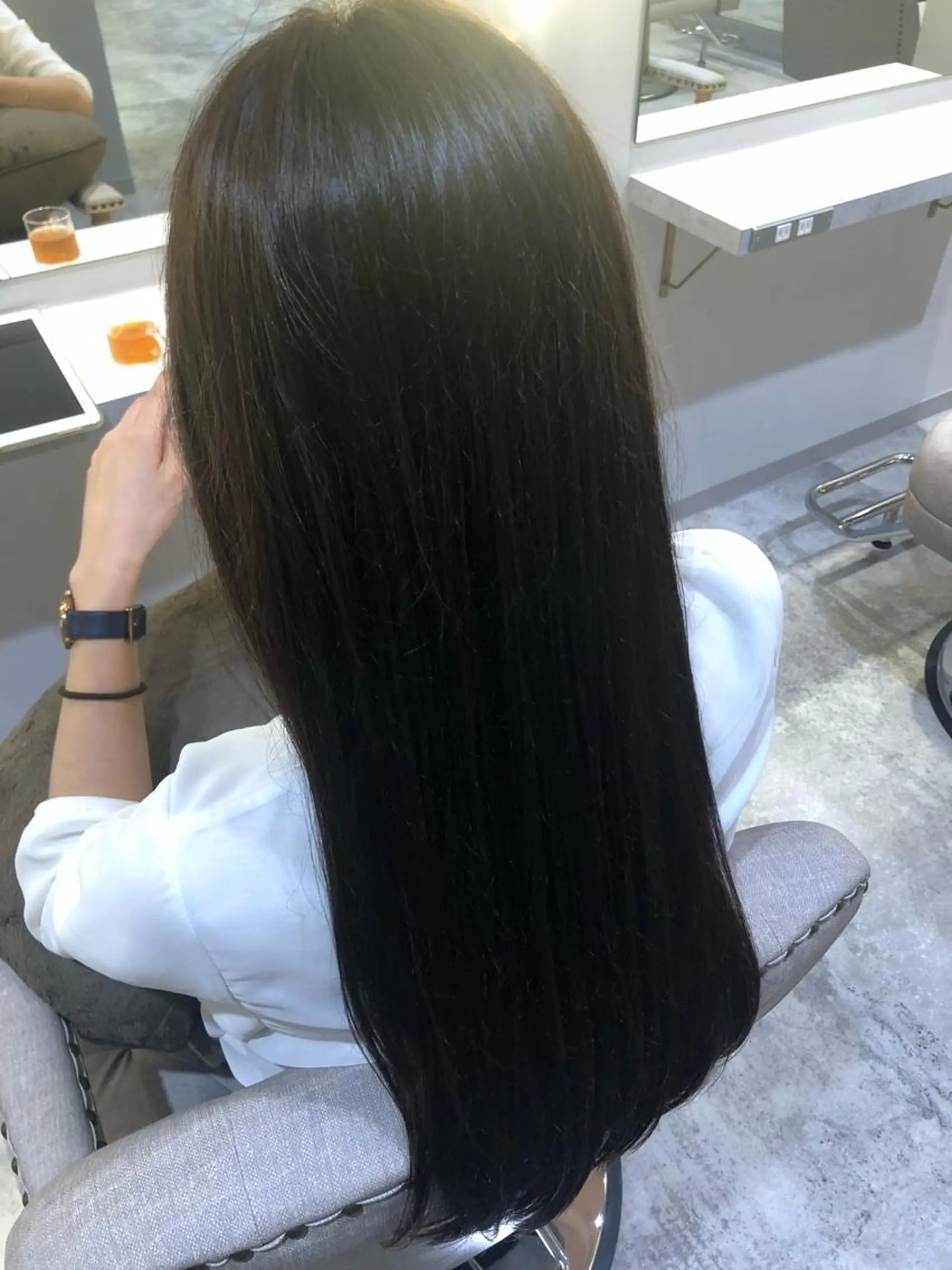 ロング カラー パーマ ヘアアレンジ RIYA❤︎ Aujuaソムリエのヘアスタイル