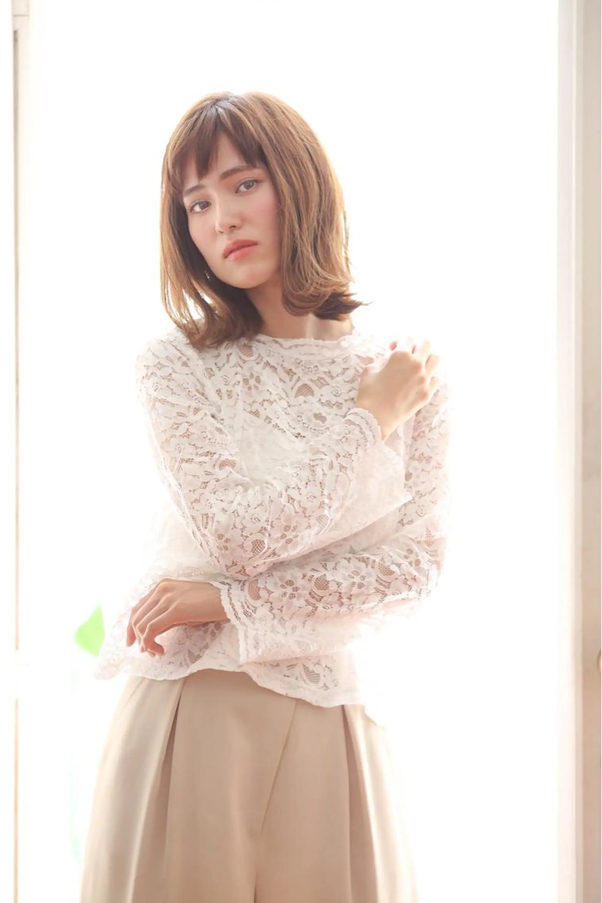 ミディアム カラー パーマ ヘアアレンジ マツエク・マツパ eyelush color world庄内駅前所属・シールエクステ／豊中 吉田孝司のヘアスタイル