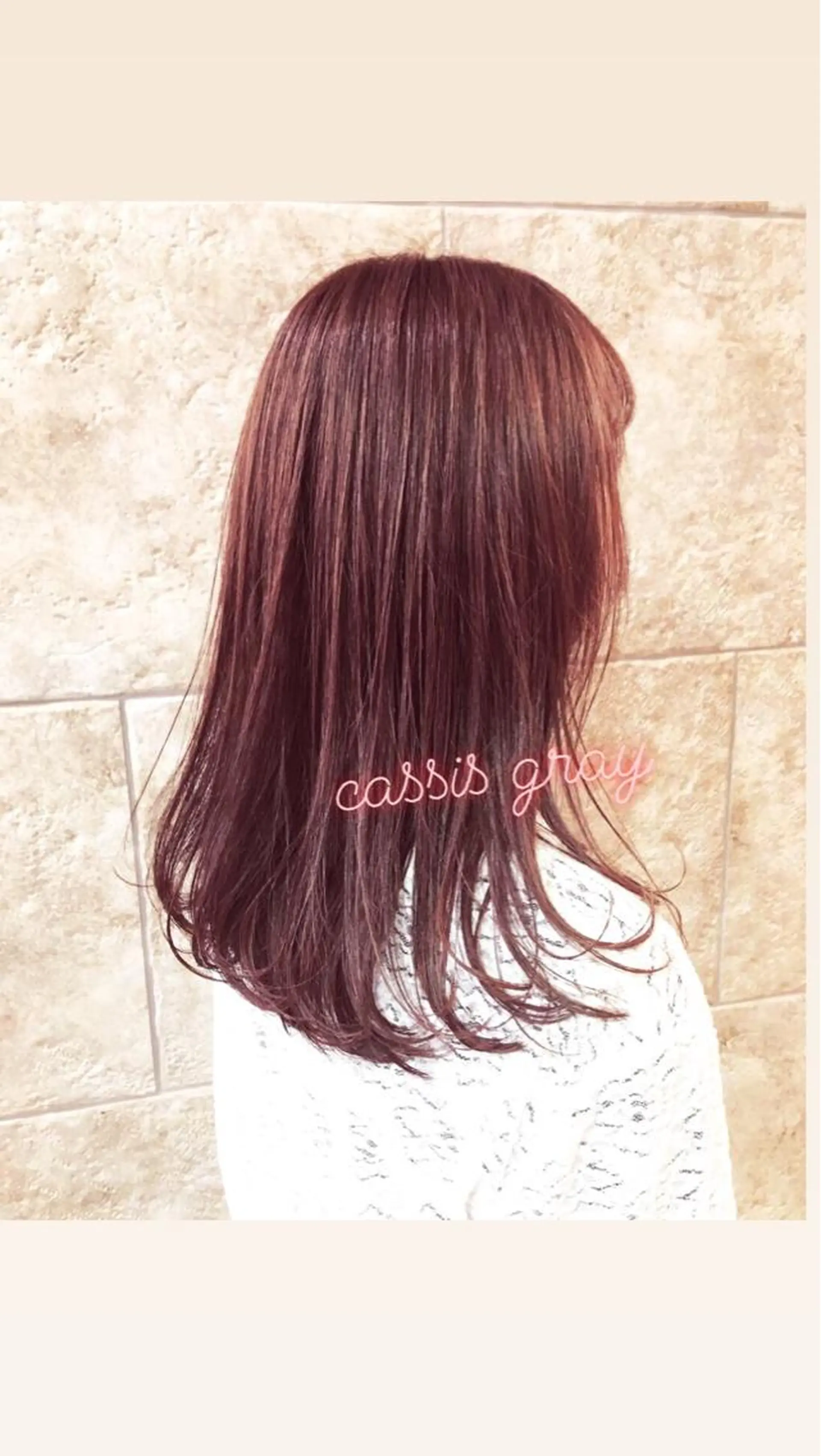 セミロング カラー カット ヘアカラー トリートメント 斉藤 貴也のヘアスタイル