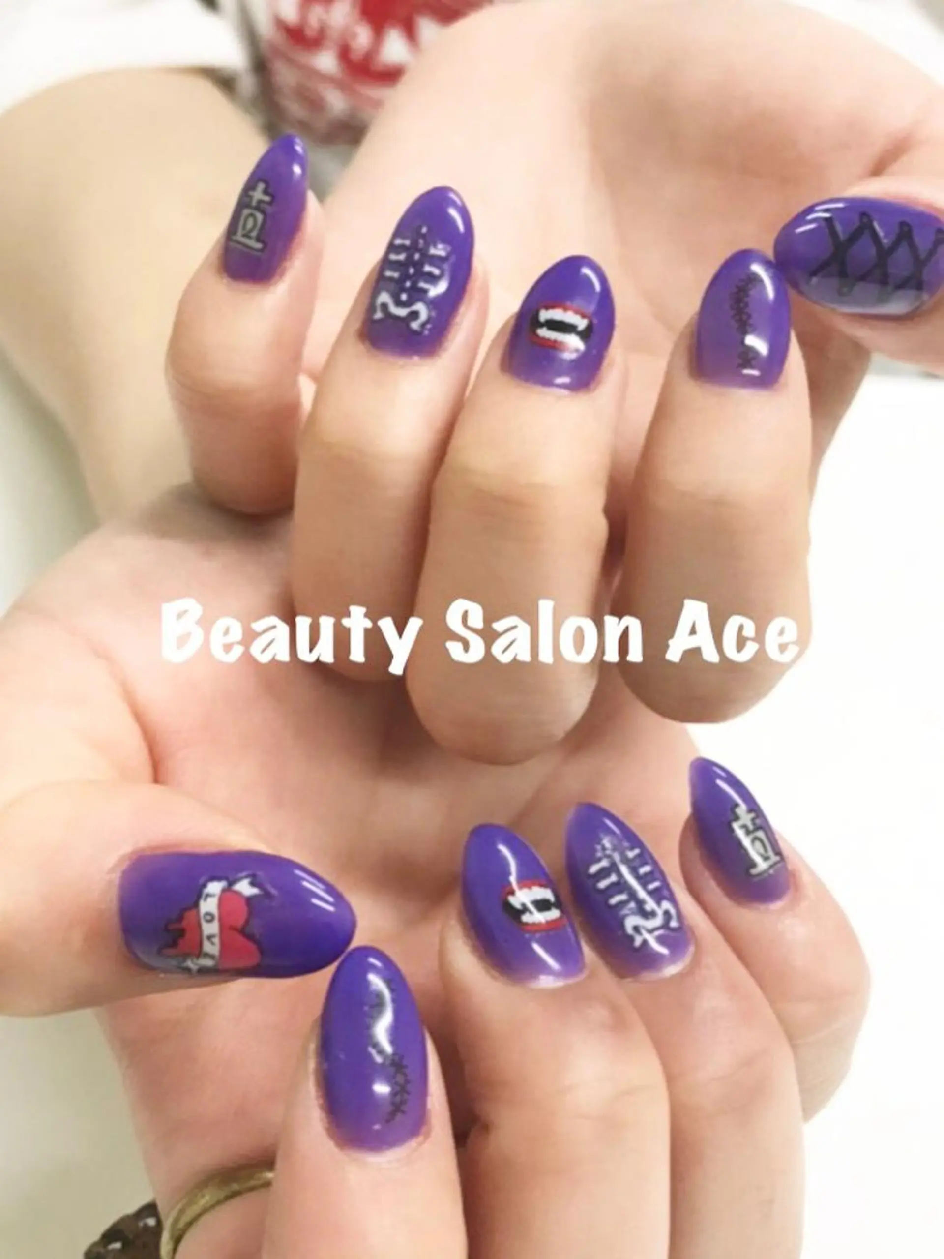 ネイル ワンカラーネイル Beauty Salon Ace(ネイルサロン エース)所属・池袋フィルイン Ace♡長さだしのネイルデザイン