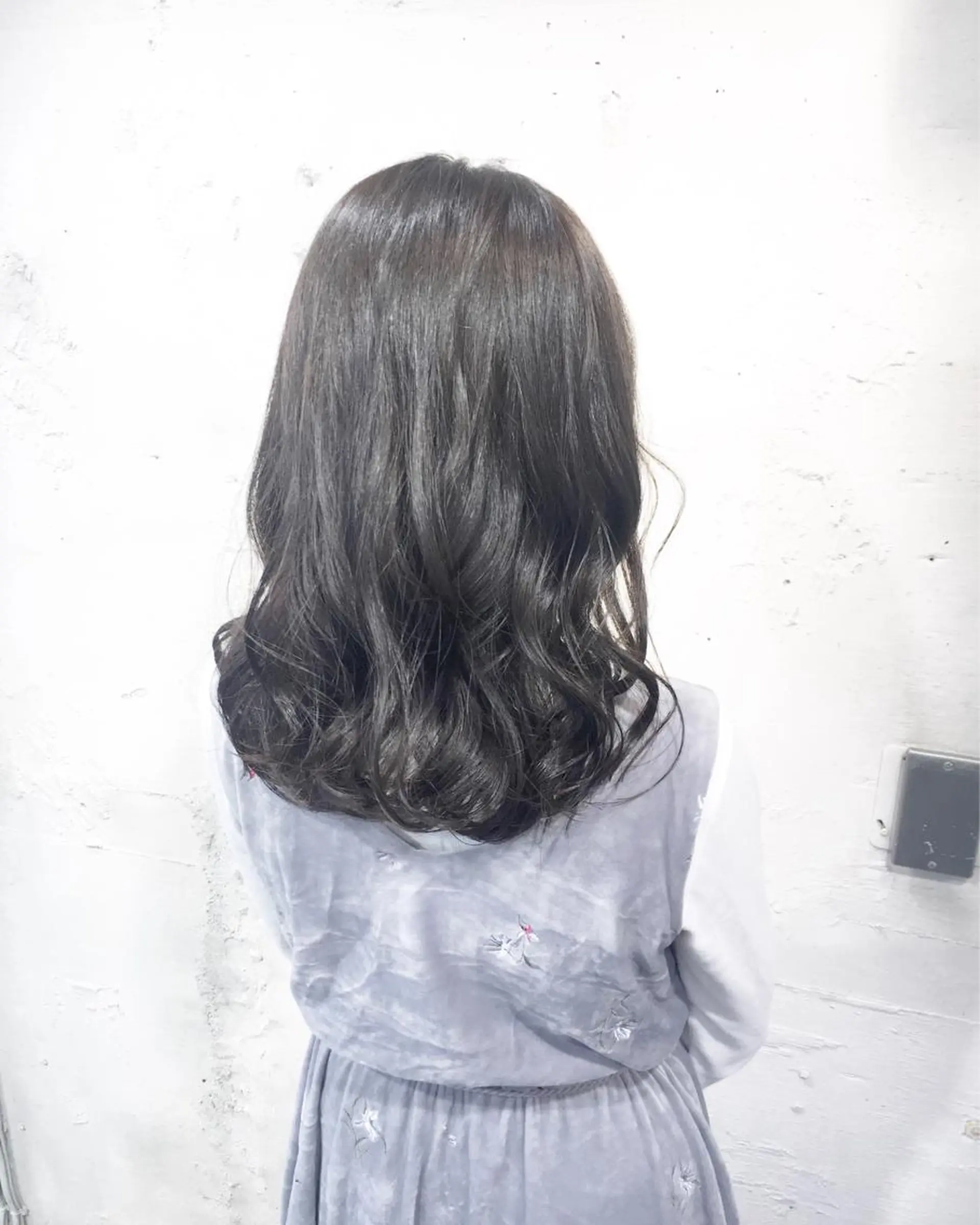 ロング カラー パーマ ヘアアレンジ グレージュ ✨艶髪✨透明感✨ 山内大樹のヘアスタイル