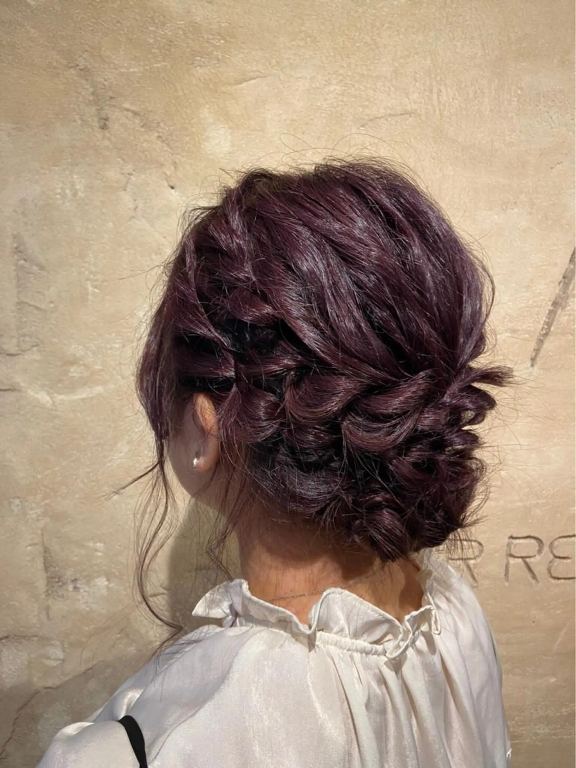 ロング カラー ヘアアレンジ イヤリングカラー Ai 浅草橋店のヘアスタイル