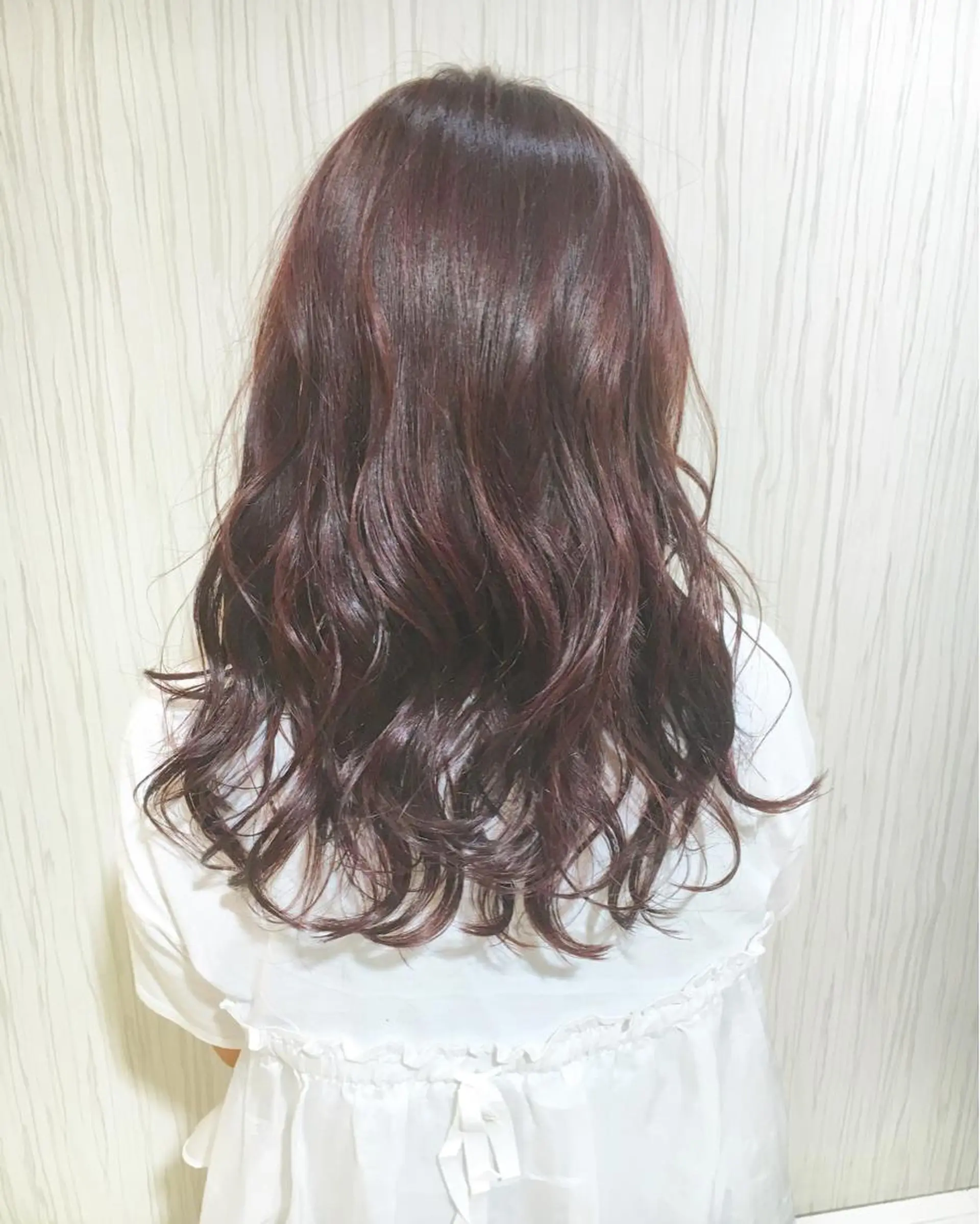 ミディアム セミロング ロング カラー パーマ ヘアアレンジ ピンクカラー バイオレットカラー ✨艶髪✨透明感✨ 山内大樹のヘアスタイル