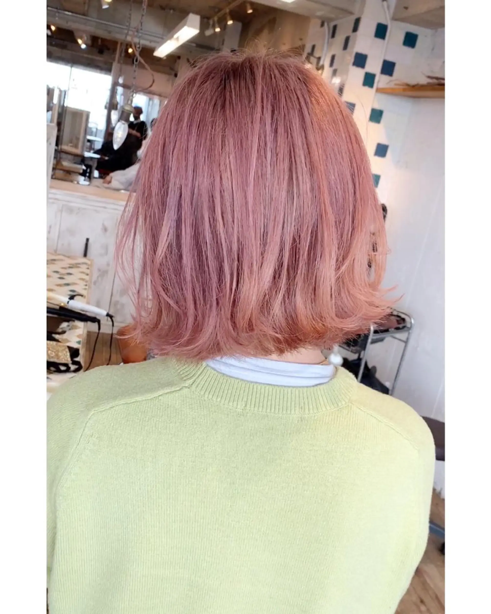 カラー ベージュカラー ブロンド ハイトーンカラー ピンクカラー Beyond（kitaro）所属・石井辰功也 フリーランス美容師のヘアスタイル