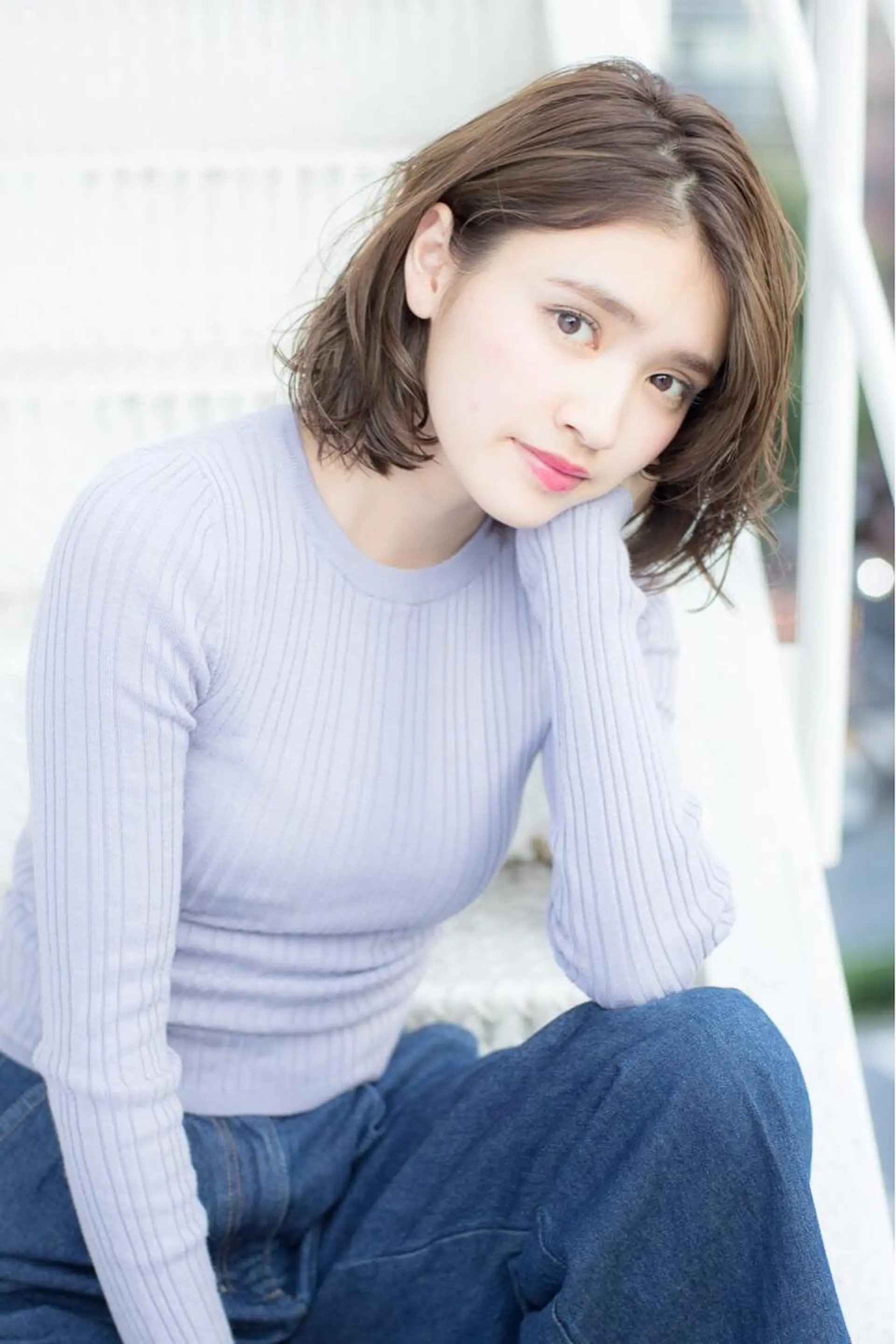 ミディアム 髪質改善ayame 横山諒のヘアスタイル