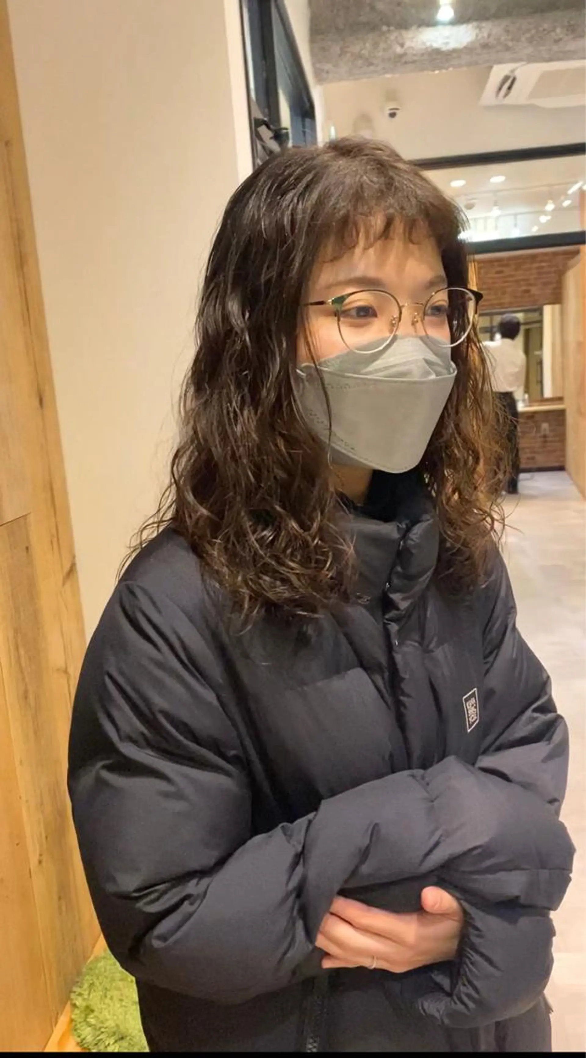 セミロング パーマ セミロングパーマ しおり/パーマ/ newi町田のヘアスタイル