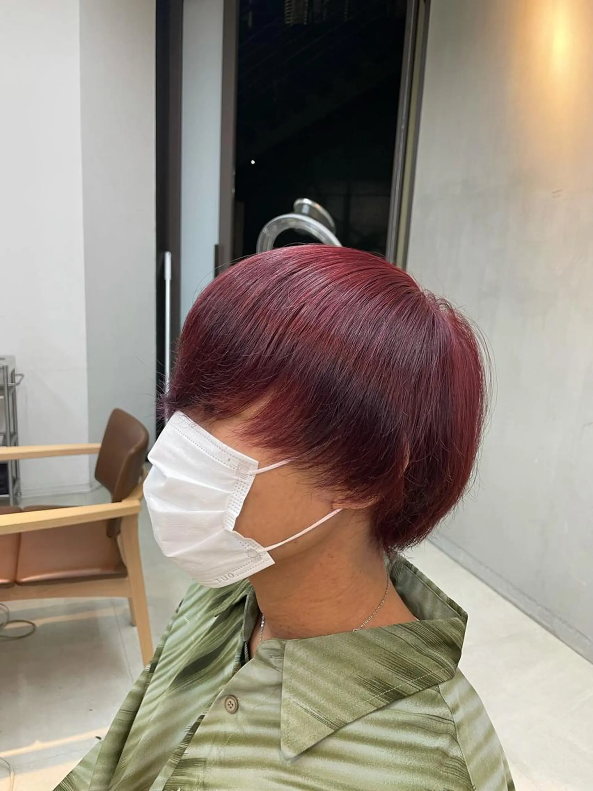 カラー メンズ レッドカラー mee.表参道所属・ボブ/ショート /パーマ/shinのヘアスタイル