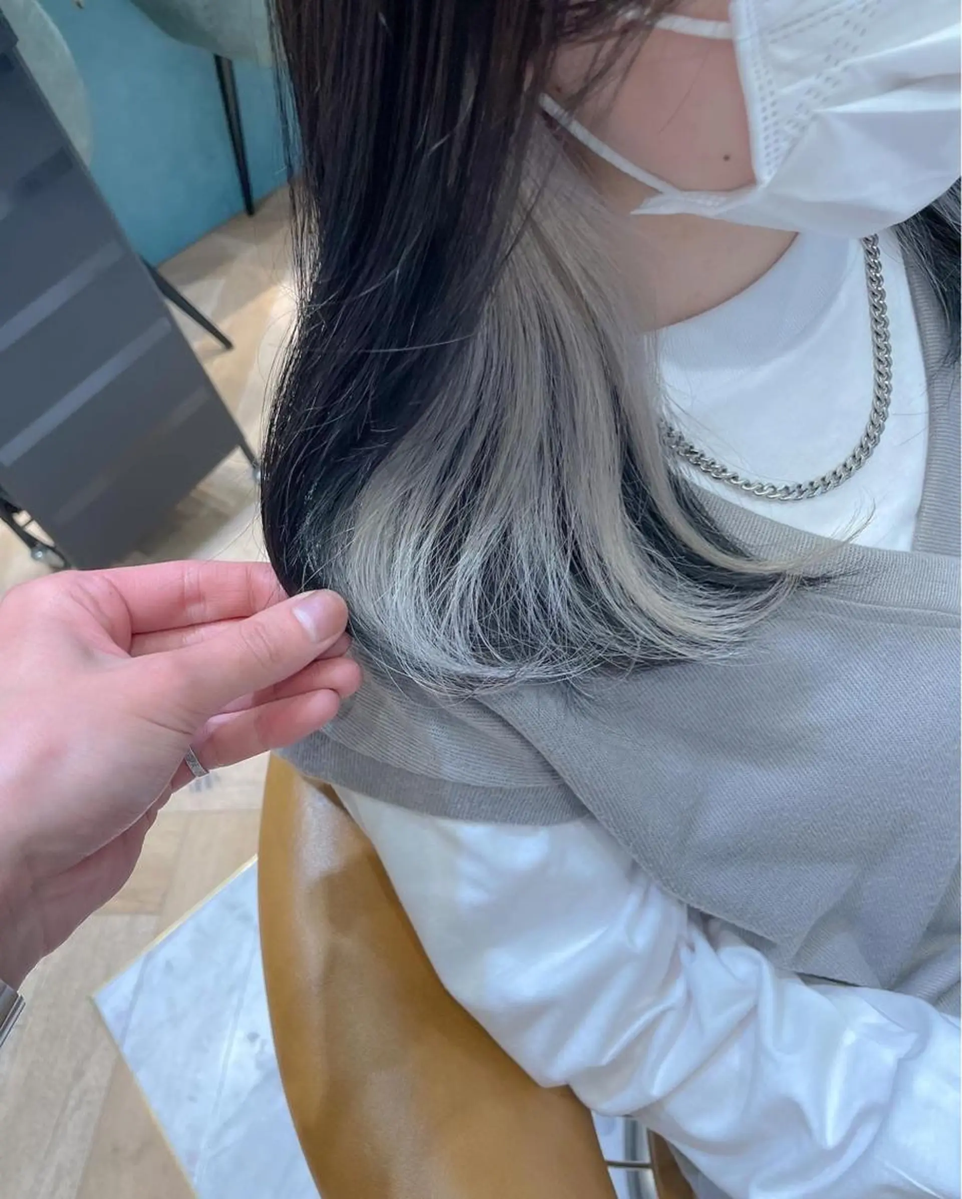 ミディアム カラー ヘアカラー トリートメント 髪質改善/縮毛矯正/ ボブ/店長/槌矢圭悟のヘアスタイル