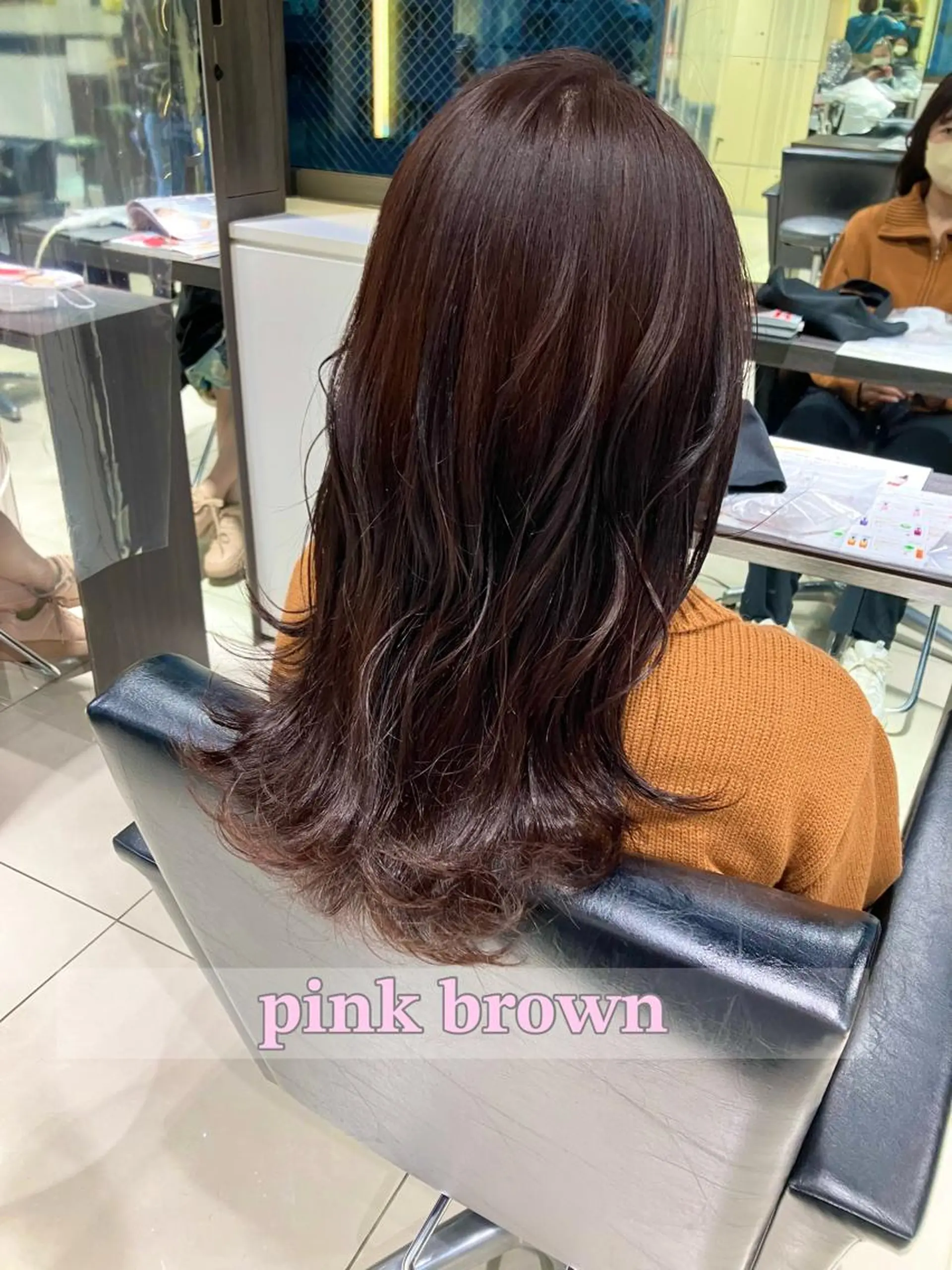 ロング ピンクブラウン AKI🌼 aroma hairのヘアスタイル